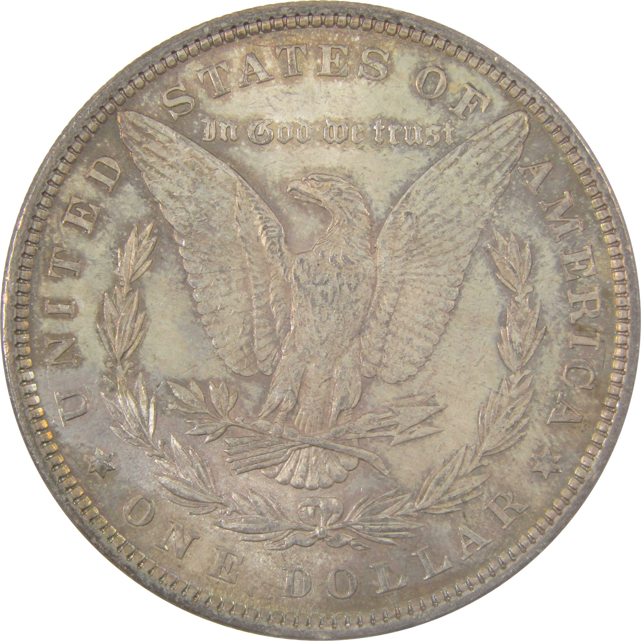 1880 Morgan Silver Dollar Uncirculated Mint State Toned SKU:I24306