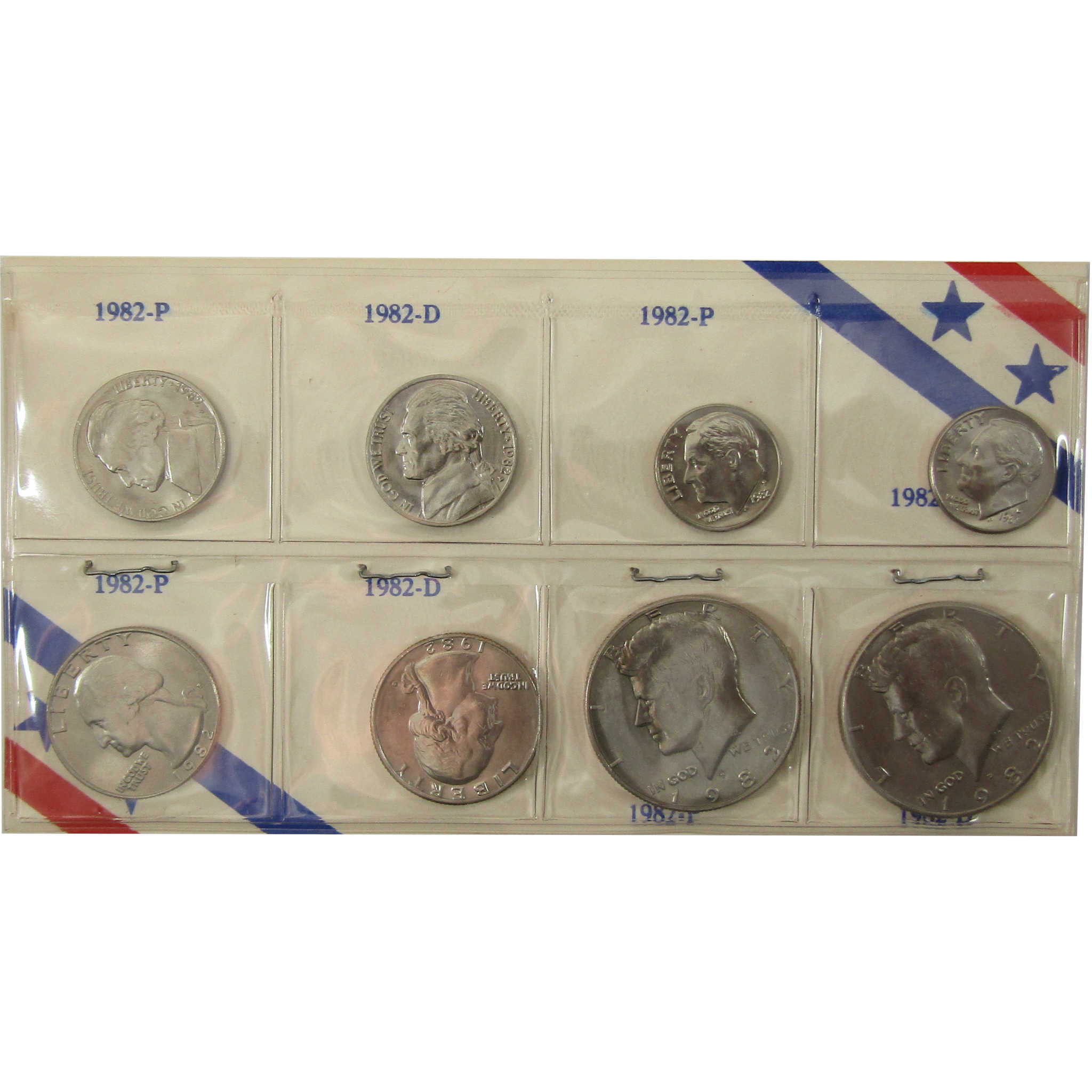 1982 P&D Unofficial 15-Coin Uncirculated Mint Set SKU:I28189
