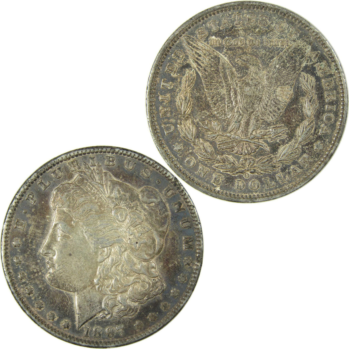 1897 O Morgan Silver Dollar XF EF Extremely Fine $1 Coin SKU:CP490 - Morgan coin - Morgan silver dollar - Morgan silver dollar for sale - Profile Coins & Collectibles