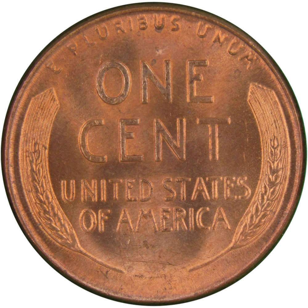 1948 D Lincoln Wheat Cent Uncirculated Mint State Penny 1c Coin