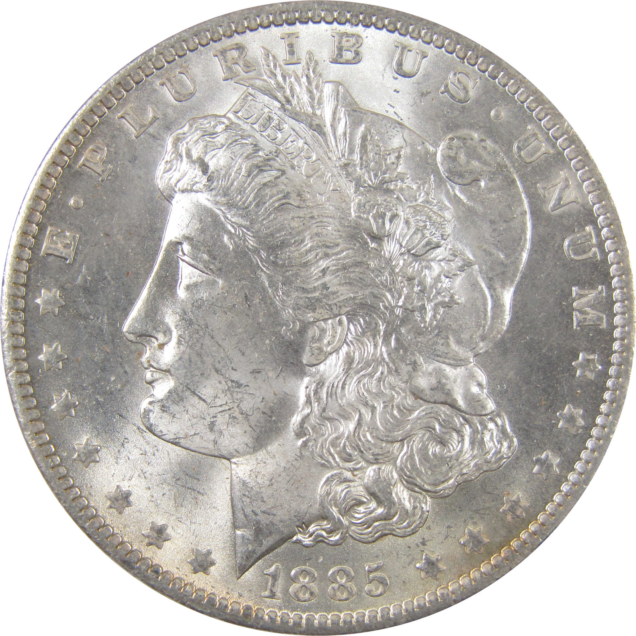 1885 O Morgan Dollar BU Choice Uncirculated Silver Toned SKU:CPC0270
