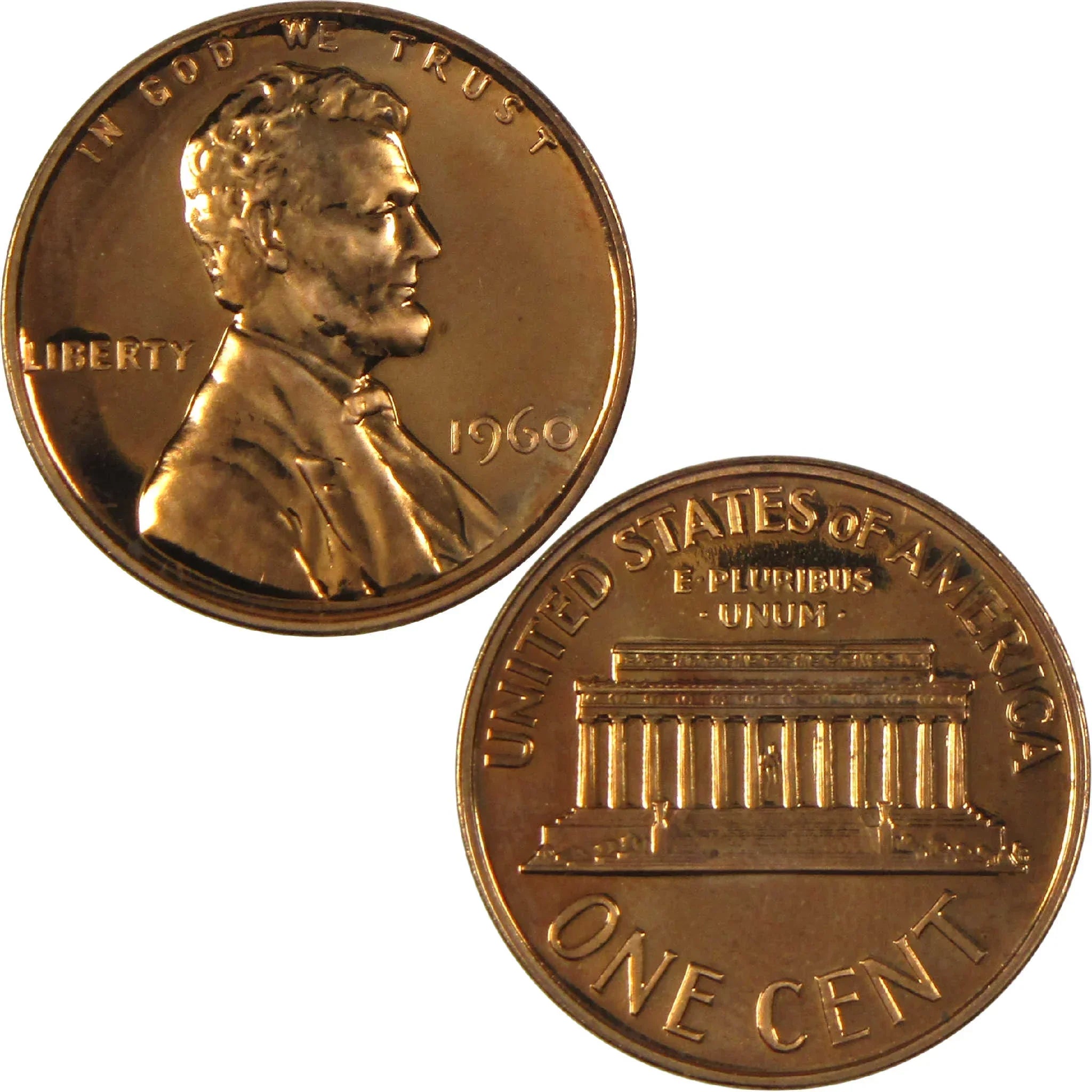 1960 Large Date Lincoln Memorial Cent Penny Proof 1c Coin Collectible