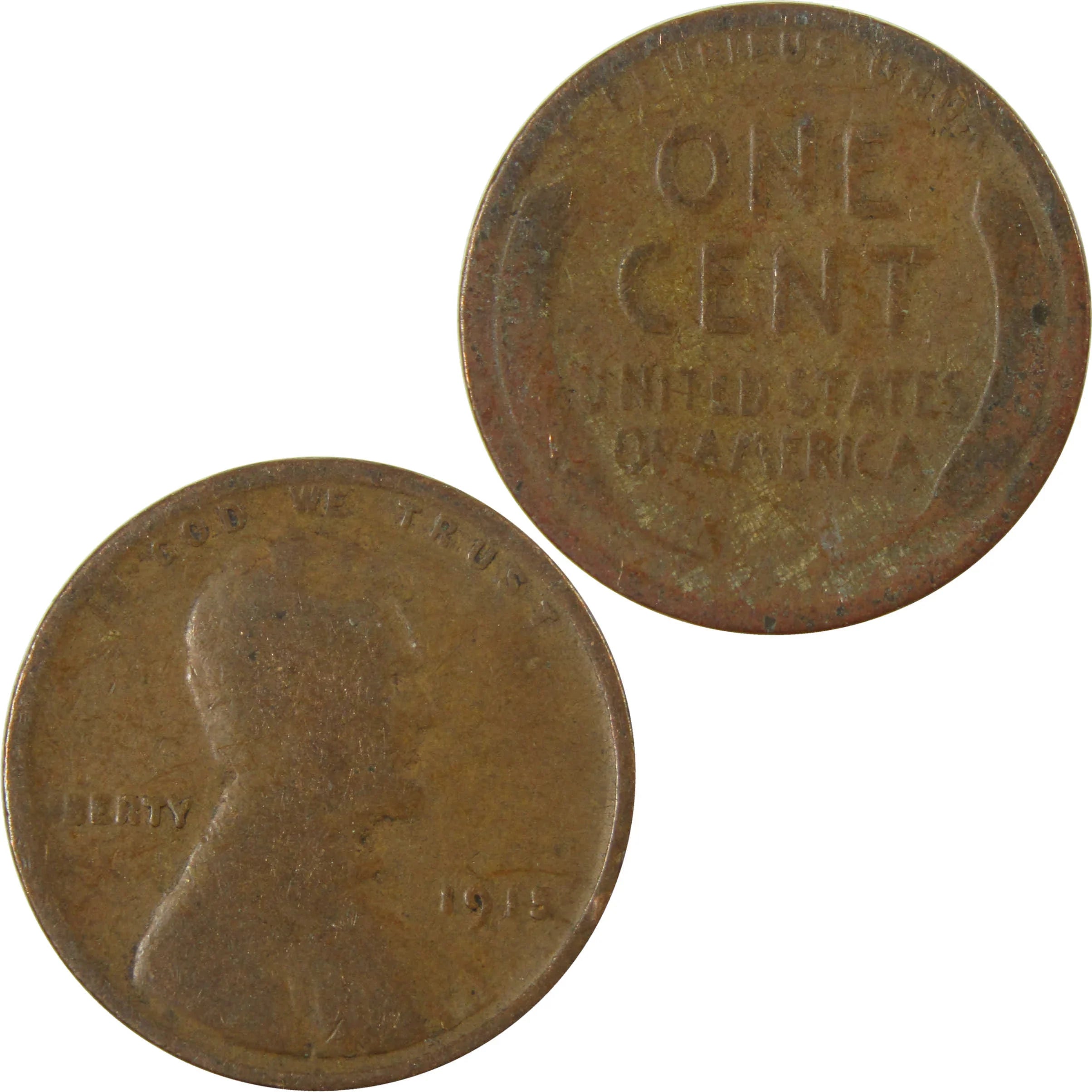 1915 Lincoln Wheat Cent G Good Penny 1c Coin Collectible SKU:I27171
