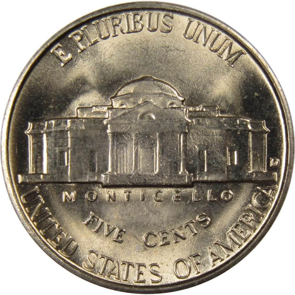 1941 D Jefferson Nickel Uncirculated Mint State 5c Coin Collectible