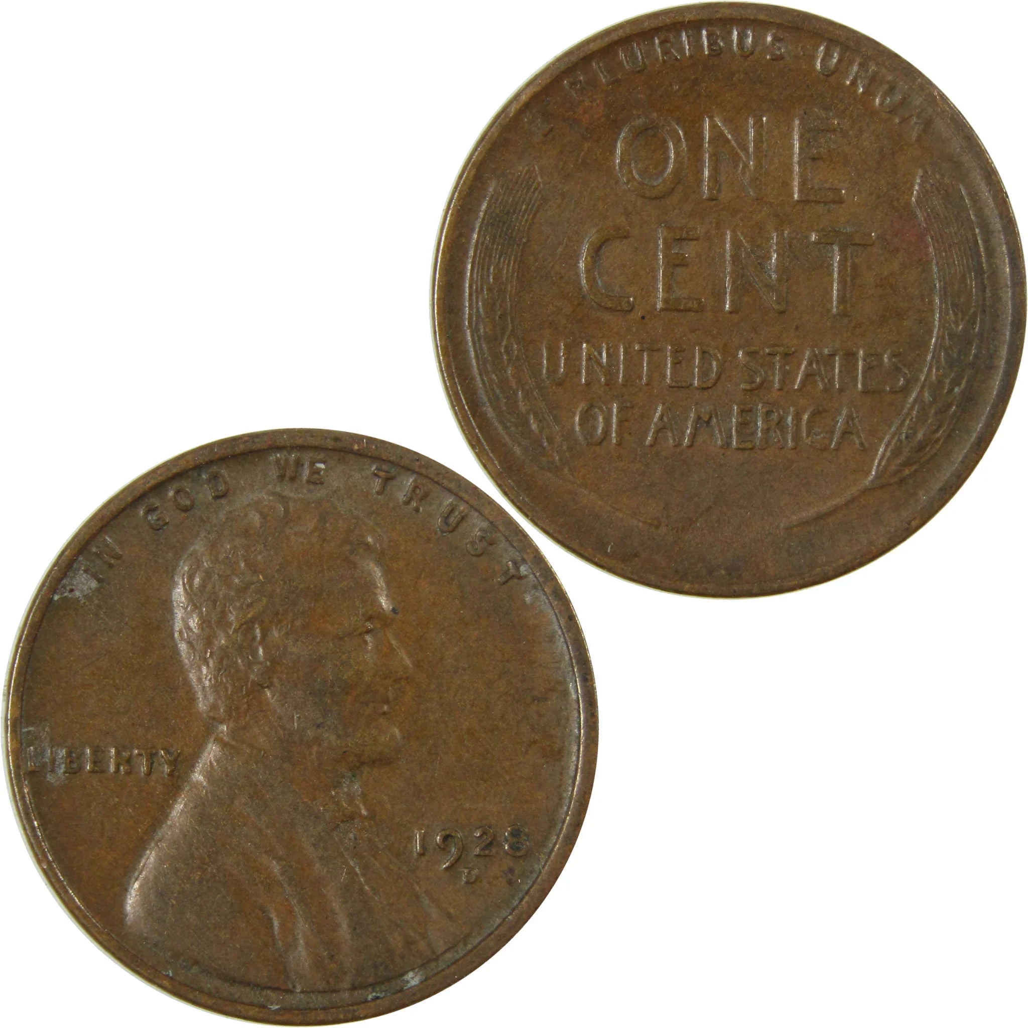 1928 D Lincoln Wheat Cent VF Very Fine Penny 1c Coin SKU:I27606