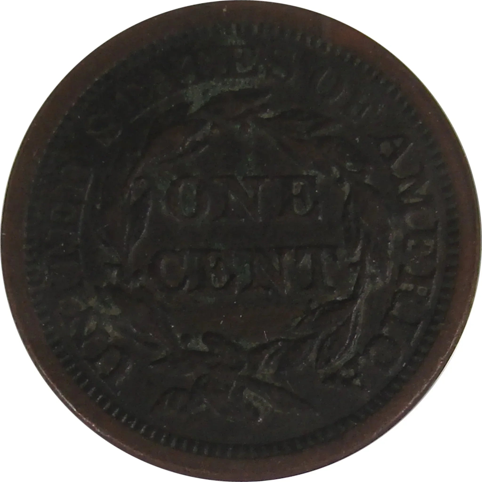 1854 Braided Hair Large Cent EF 45 Details ANACS Copper SKU:I18516