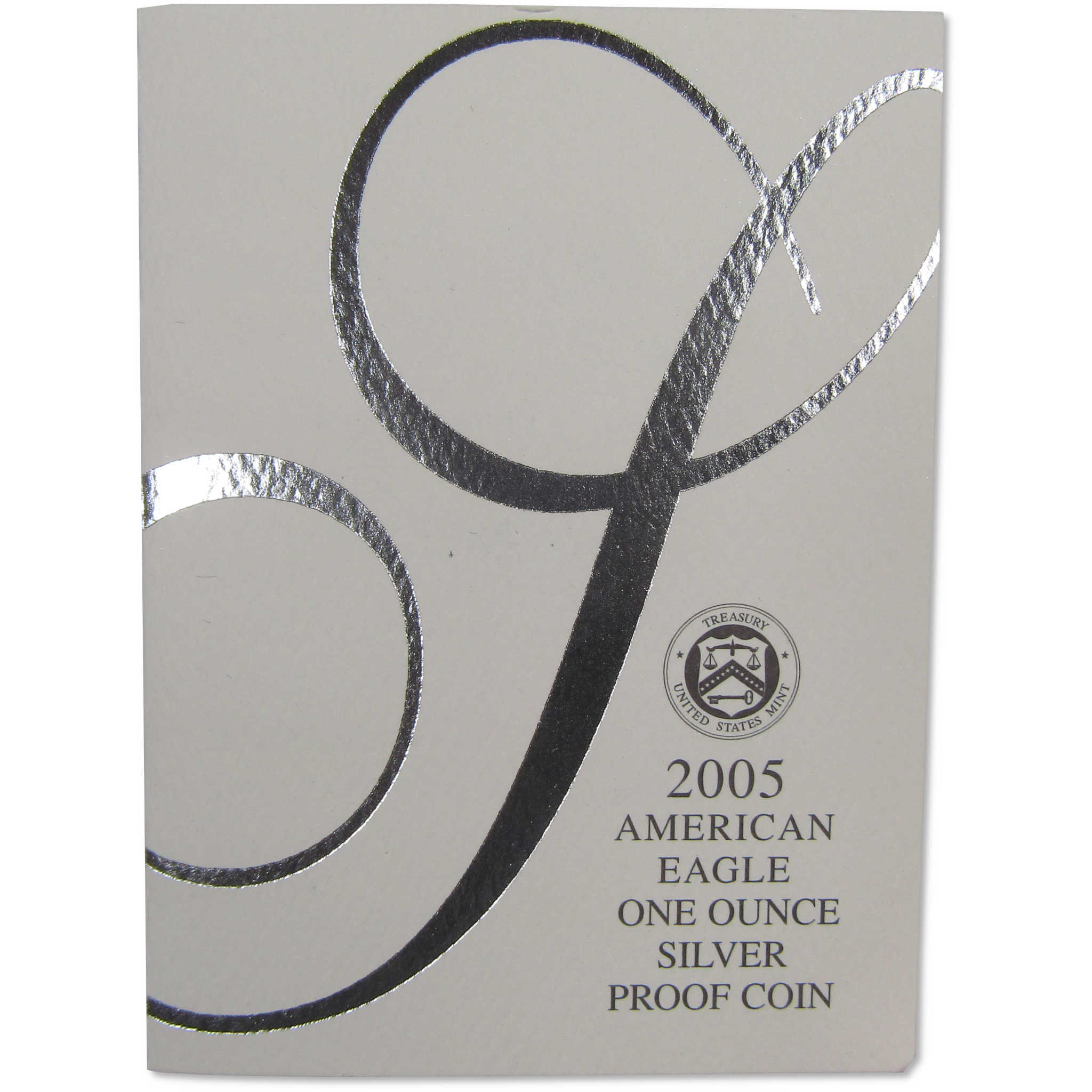 2005 W American Silver Eagle Choice Proof Bullion $1 Coin OGP COA