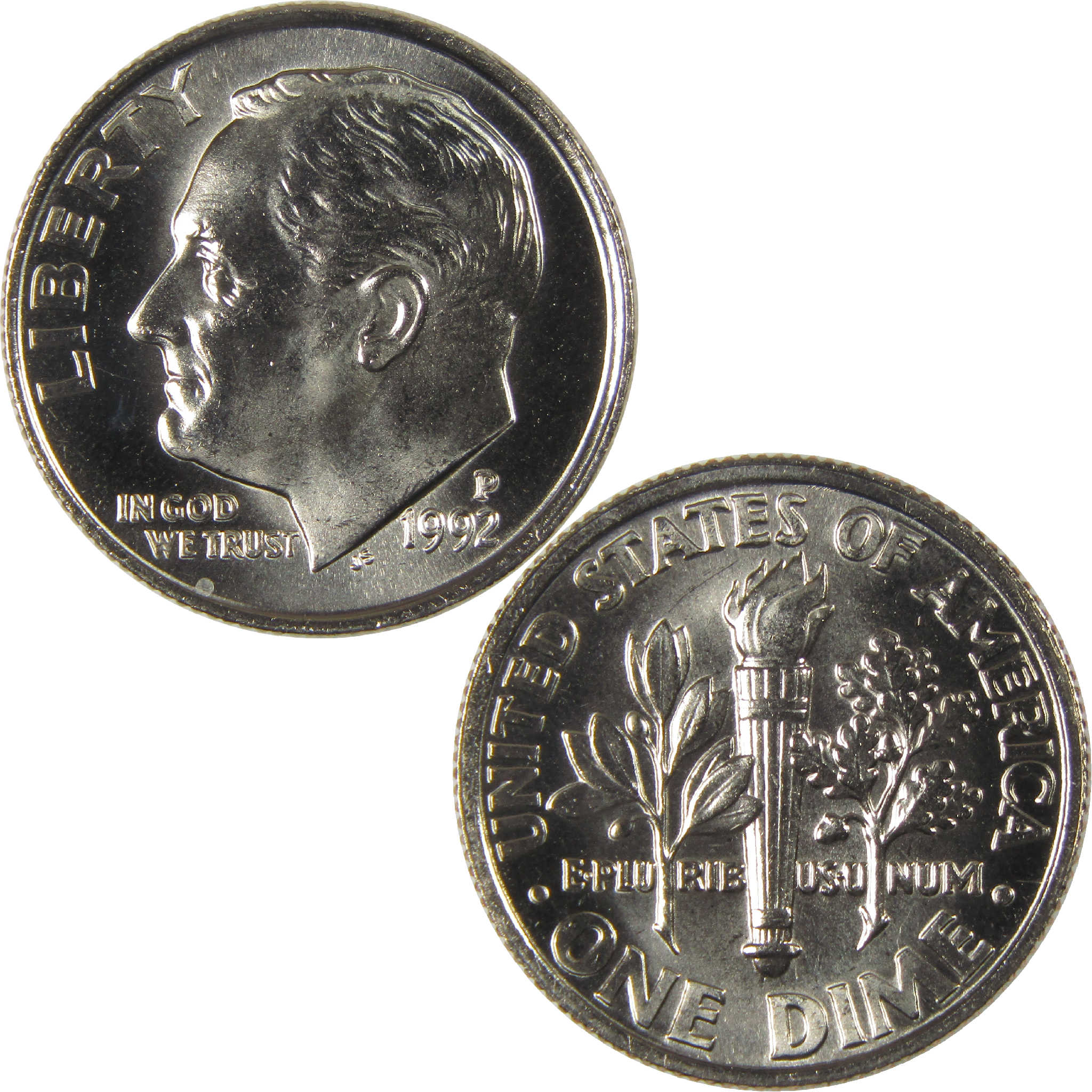 1992 P Roosevelt Dime Uncirculated Clad 10c Coin