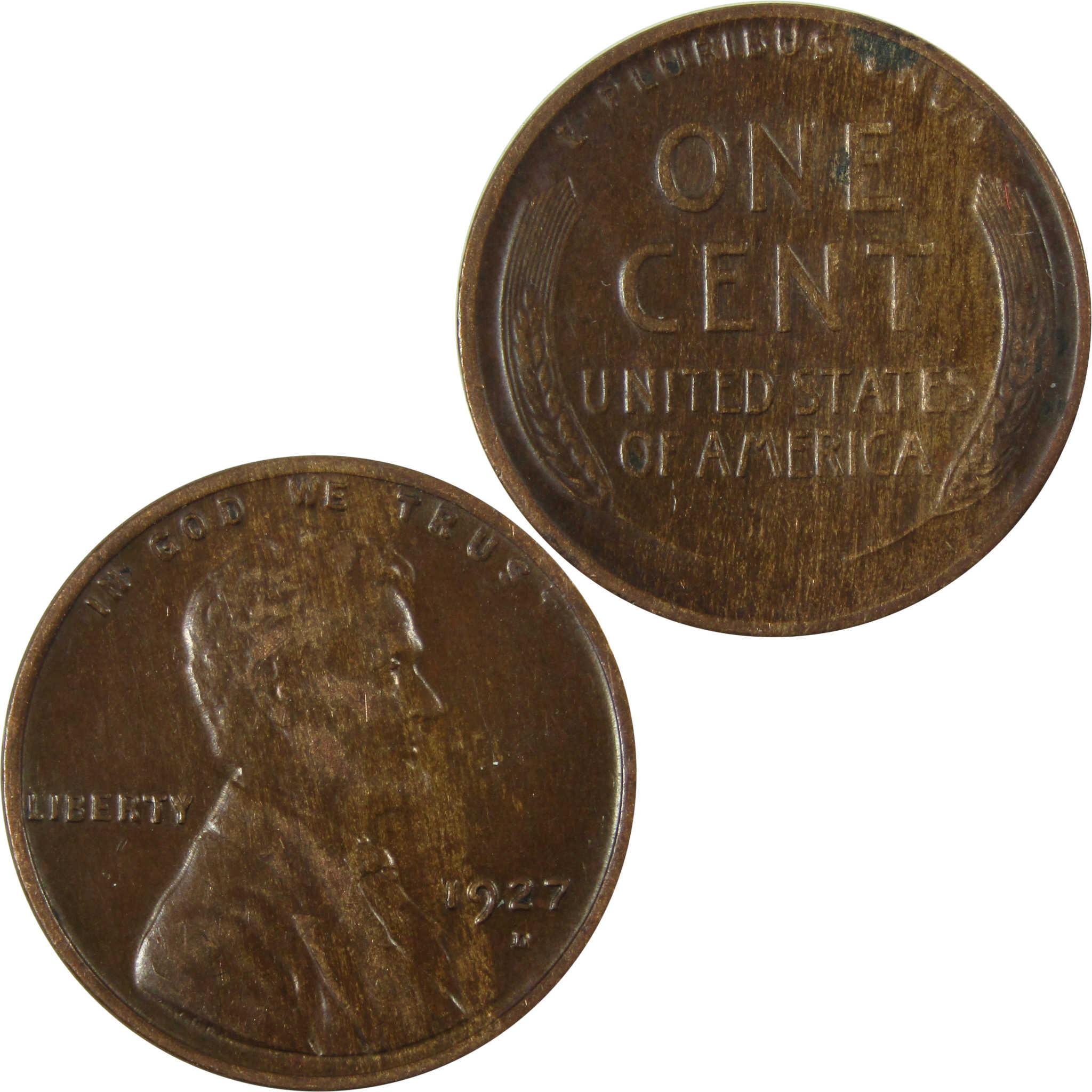 1927 D Lincoln Wheat Cent XF EF Extremely Fine Penny SKU:I26650