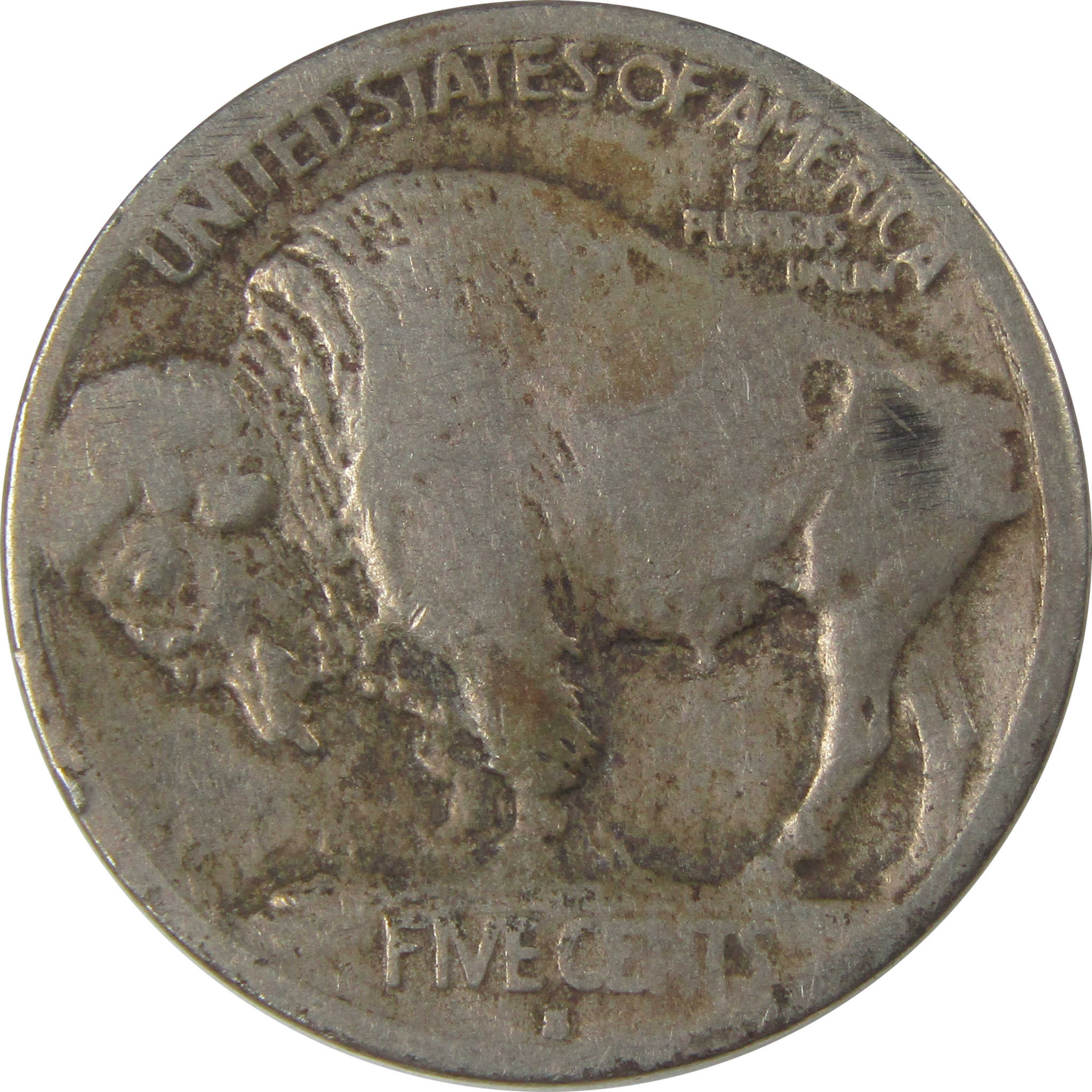1913 S Type 1 Indian Head Buffalo Nickel F Fine Details SKU:I22913