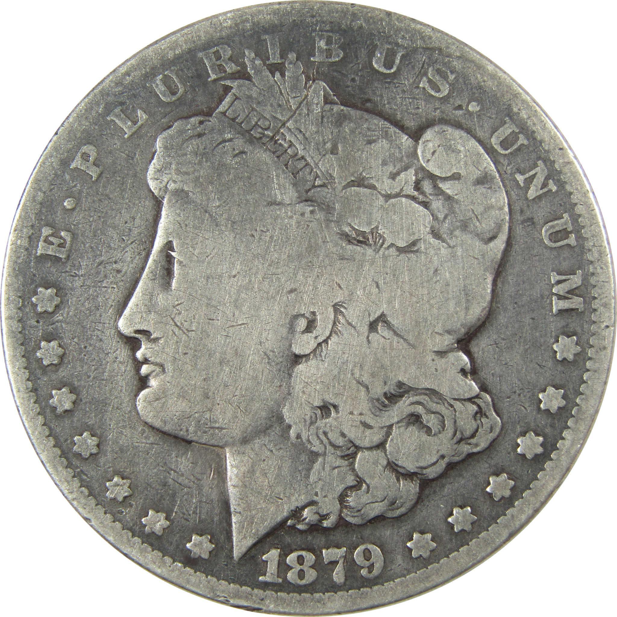 1879 S Rev 78 Morgan Silver Dollar VG Very Good Details SKU:I26422 - Morgan coin - Morgan silver dollar - Morgan silver dollar for sale - Profile Coins & Collectibles