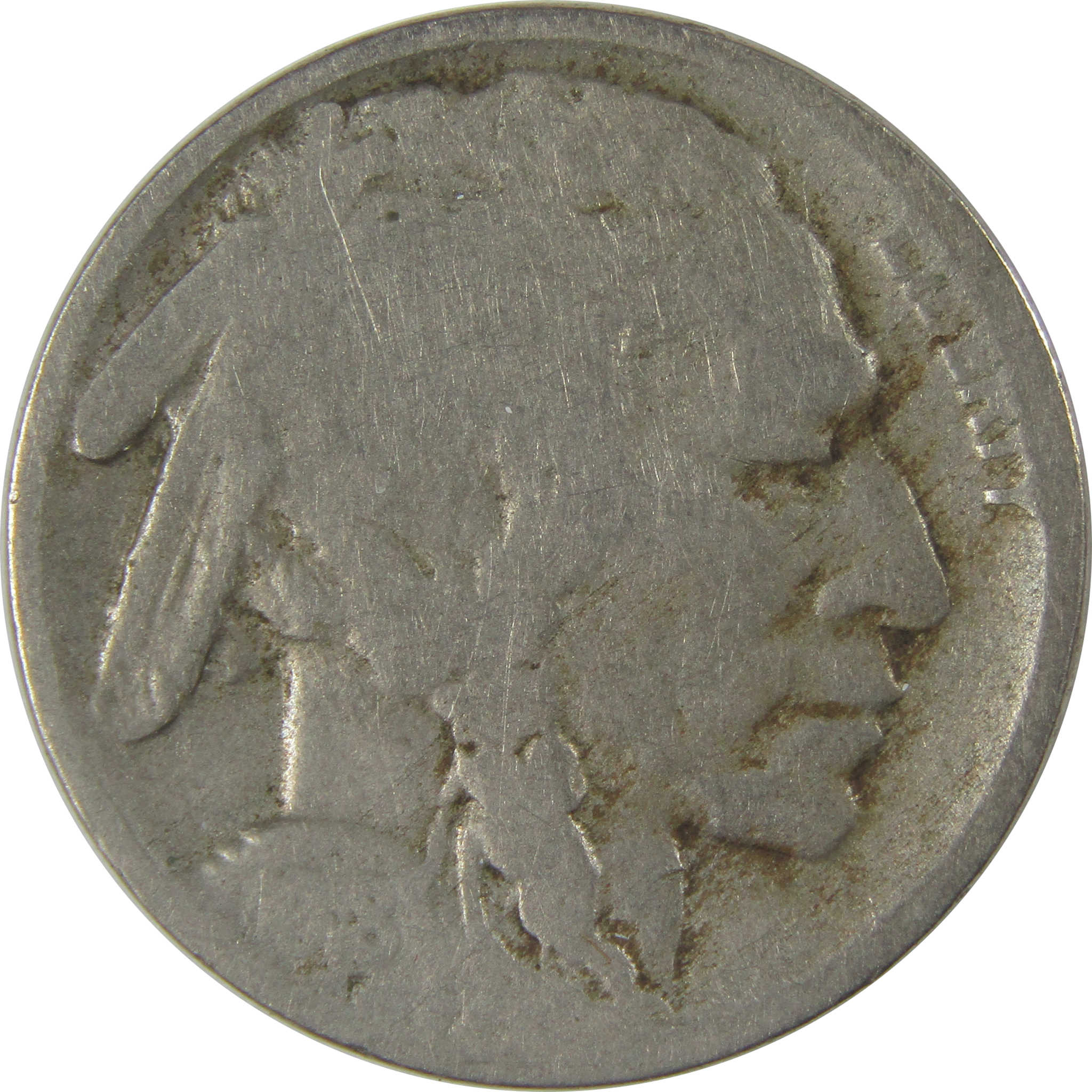 1918 D Indian Head Buffalo Nickel G Good 5c Coin SKU:I22748