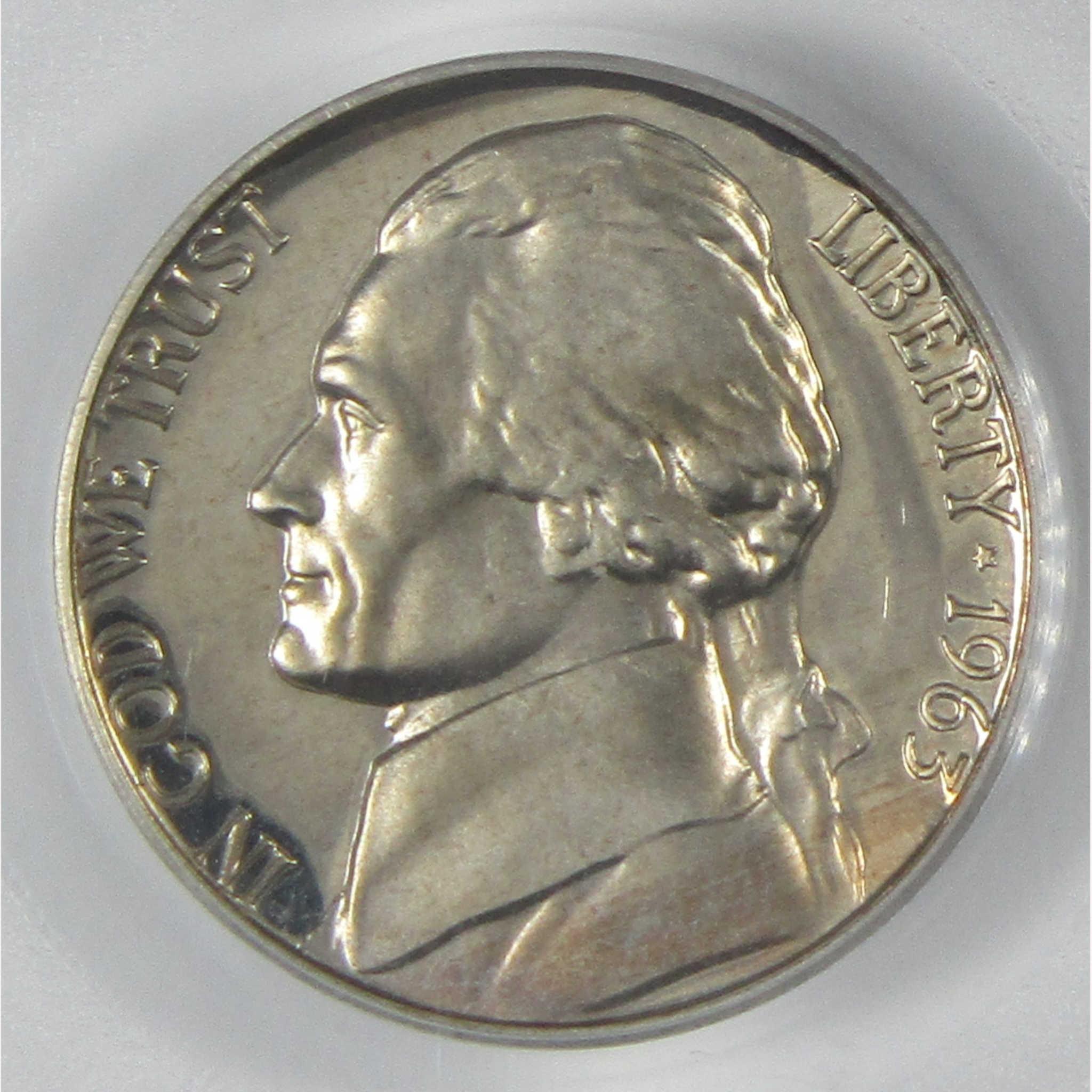 1963 Jefferson Nickel PR 67 CAM PCGS Proof 5c Coin SKU:I26444