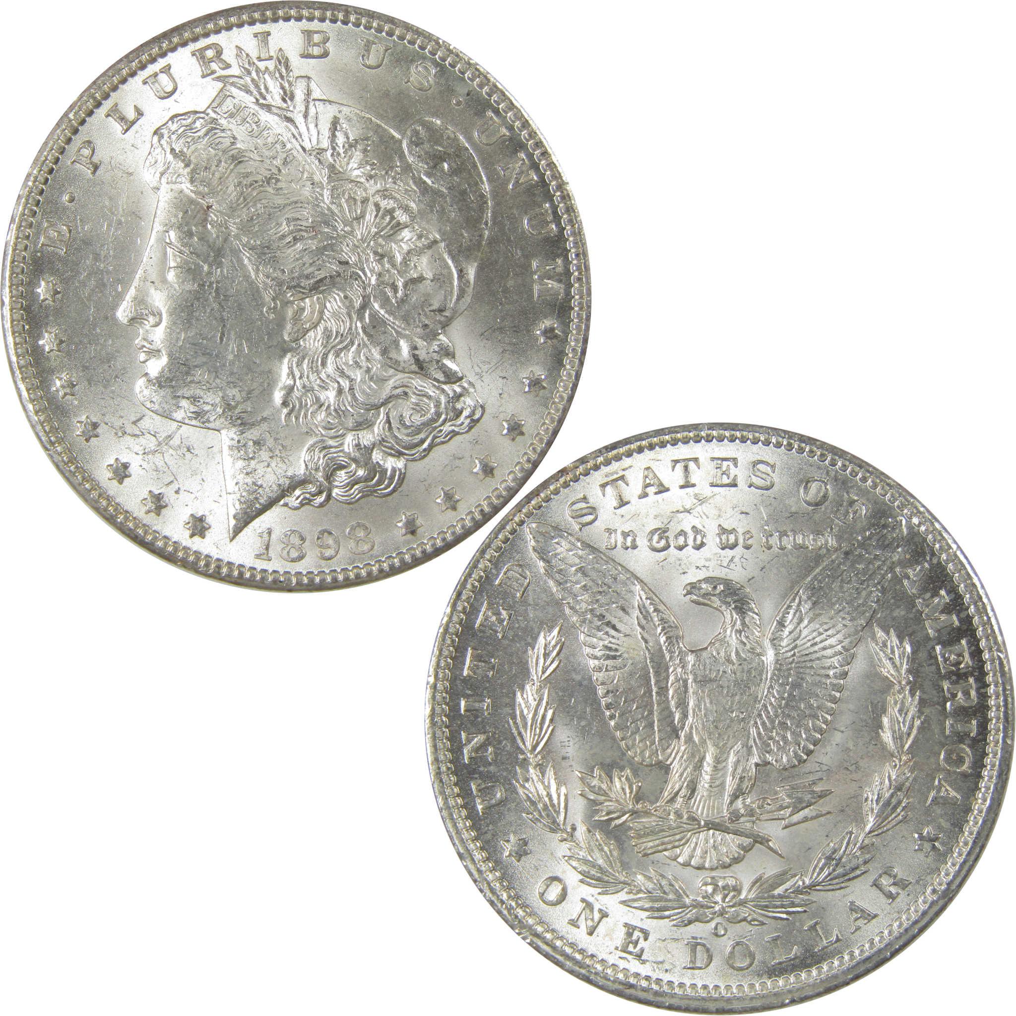 1898 O Morgan Silver Dollar Uncirculated Mint State $1 Coin SKU:I24030 - Morgan coin - Morgan silver dollar - Morgan silver dollar for sale - Profile Coins & Collectibles