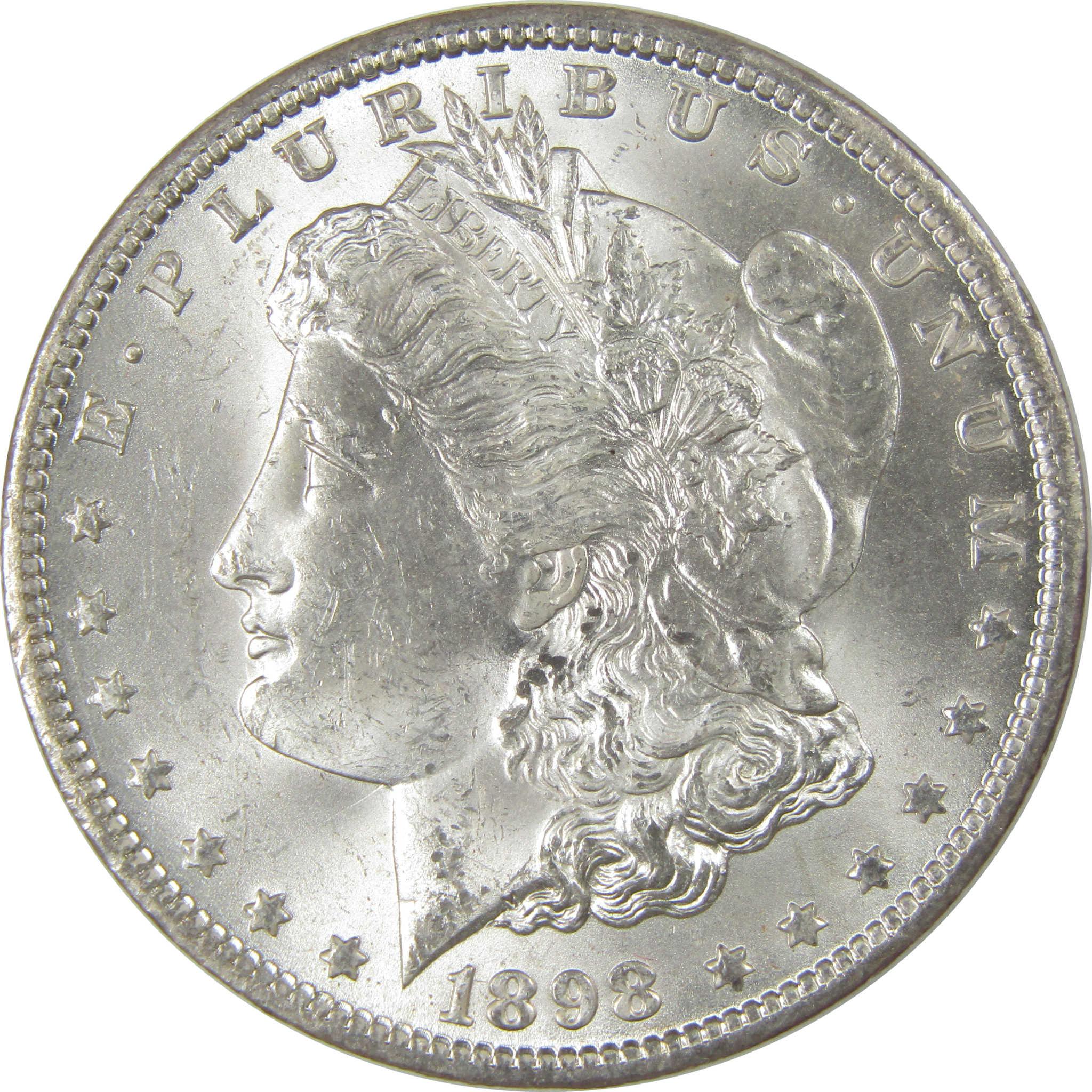 1898 O Morgan Silver Dollar Uncirculated Mint State Toned SKU:I24031
