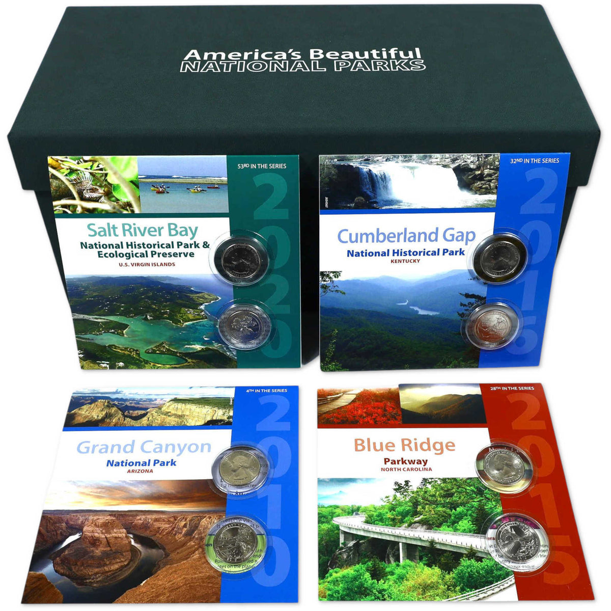 2010-2021 P&D National Park Quarter 112 Coin Uncirculated Box Set