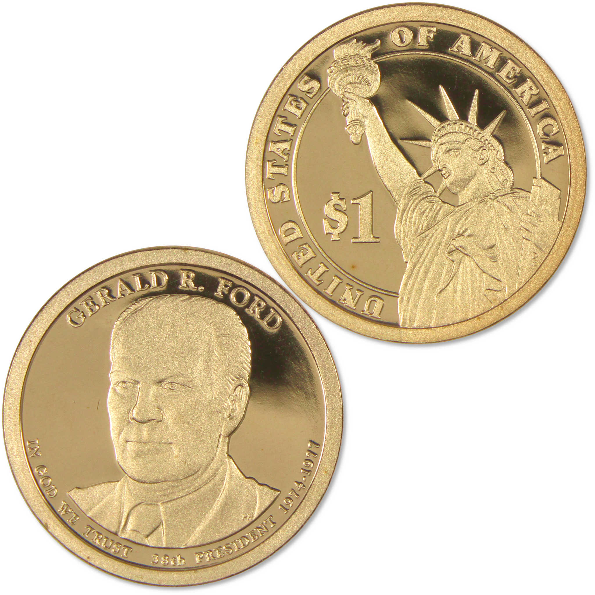 2016 S Gerald R. Ford Presidential Dollar Choice Proof $1 Coin