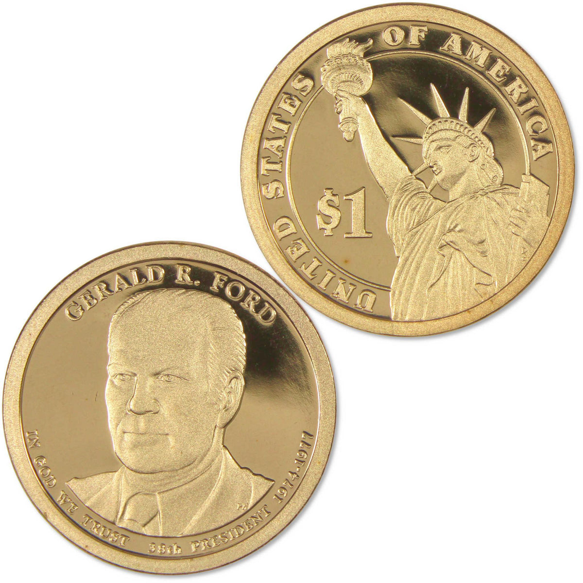 2016 S Gerald R. Ford Presidential Dollar Proof $1 Coin Collectible