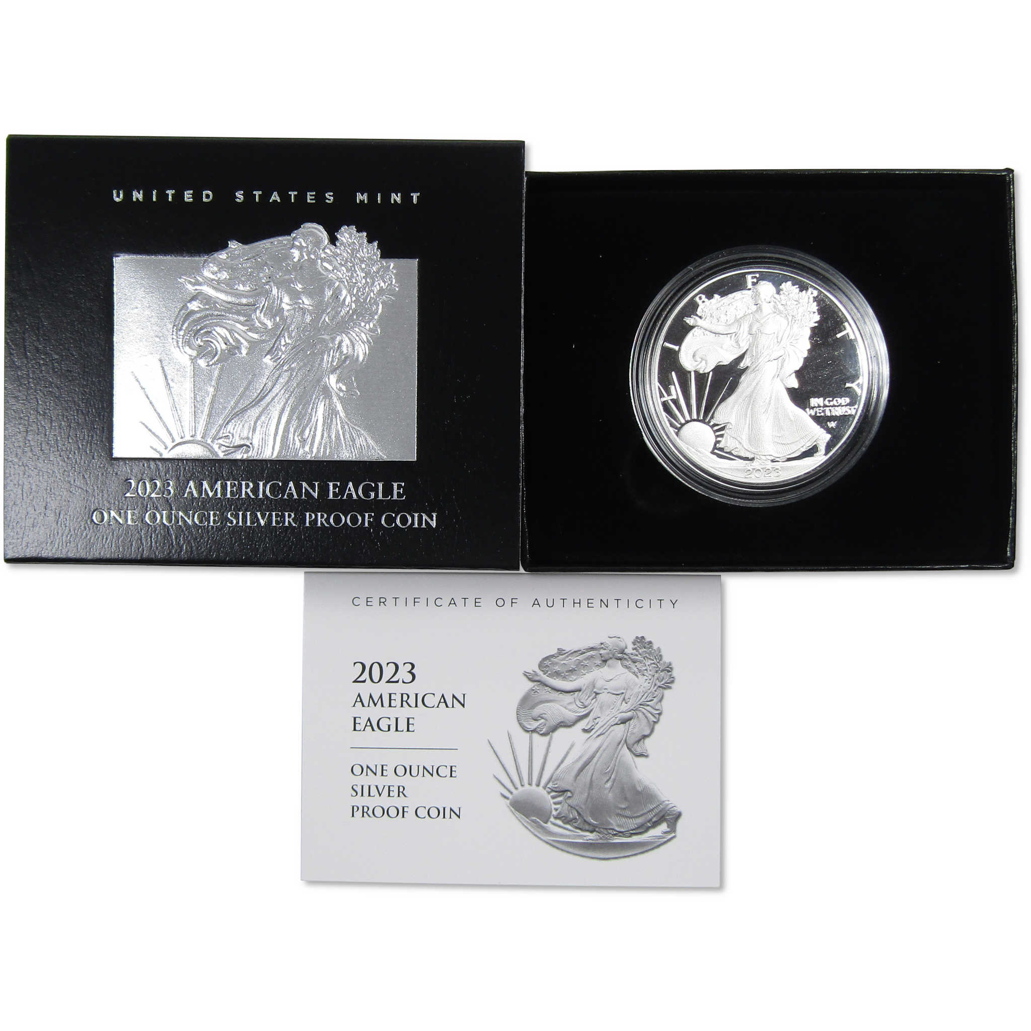 2023 W American Silver Eagle Proof $1 Coin OGP COA SKU:OPC99