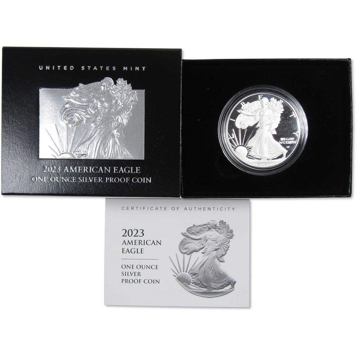 2023 W American Silver Eagle Proof $1 Coin OGP COA SKU:OPC99