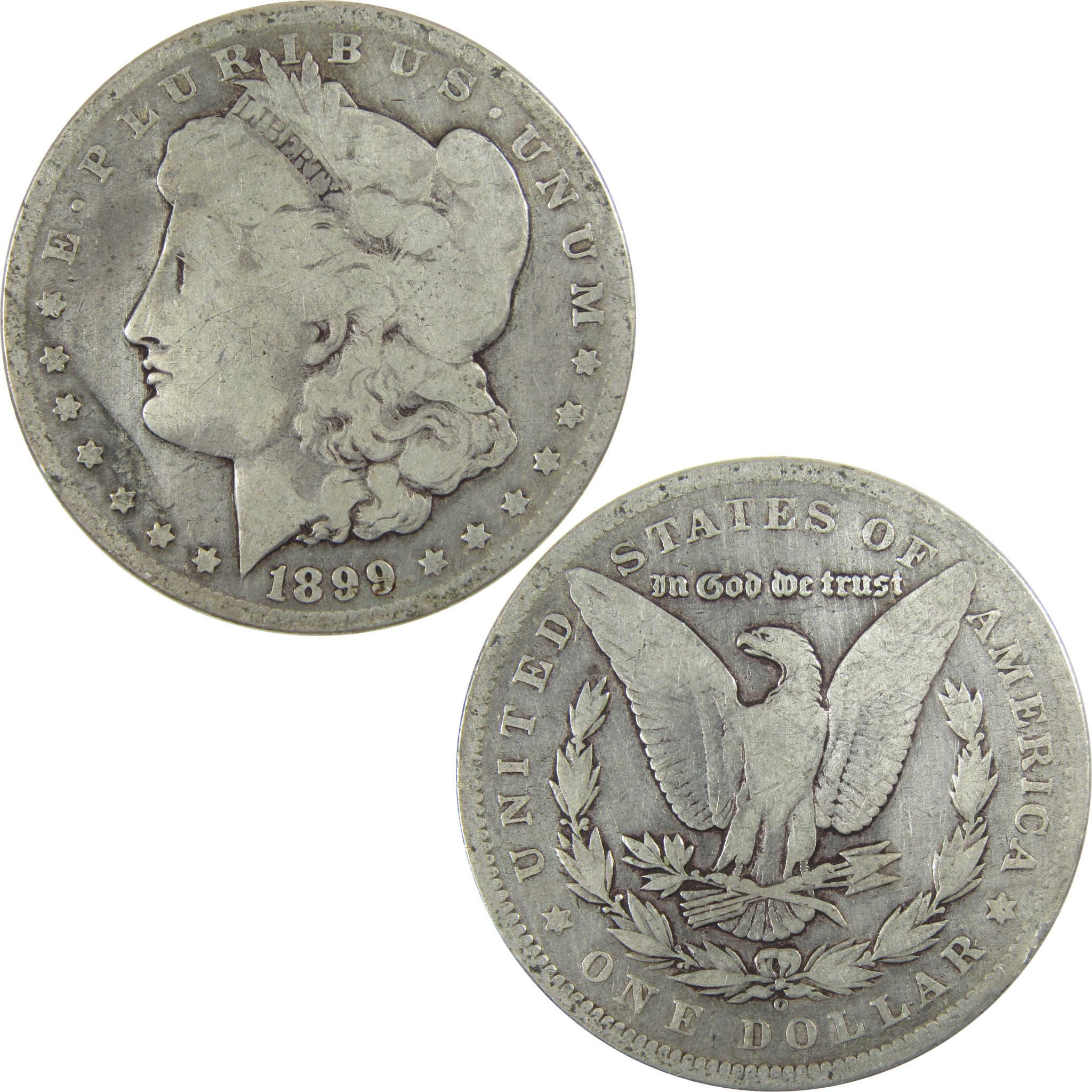 1899 O Micro O Morgan Silver Dollar VG Very Good Details SKU:CP487 - Morgan coin - Morgan silver dollar - Morgan silver dollar for sale - Profile Coins & Collectibles