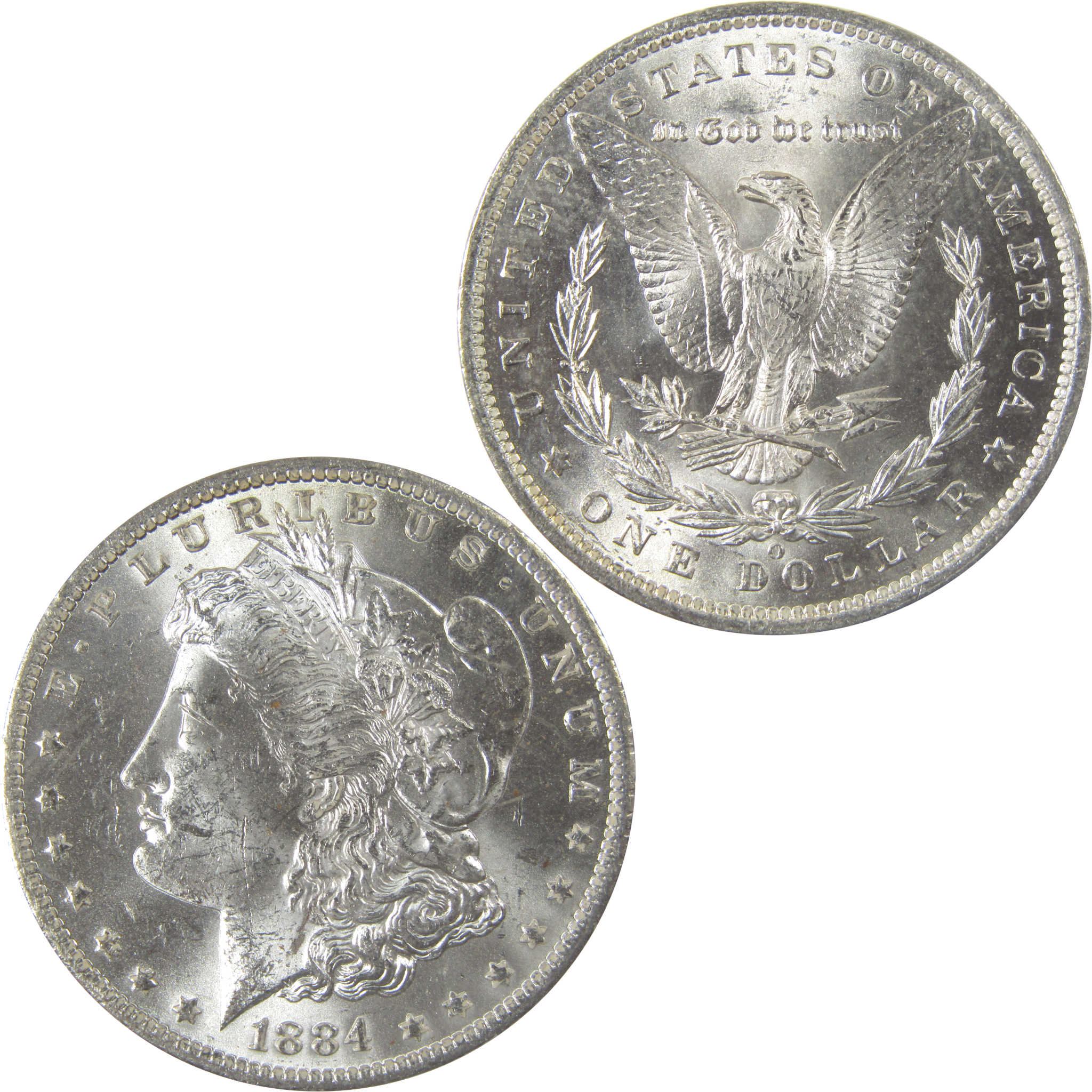 1884 O Morgan Silver Dollar Uncirculated Mint State $1 Coin SKU:I23894
