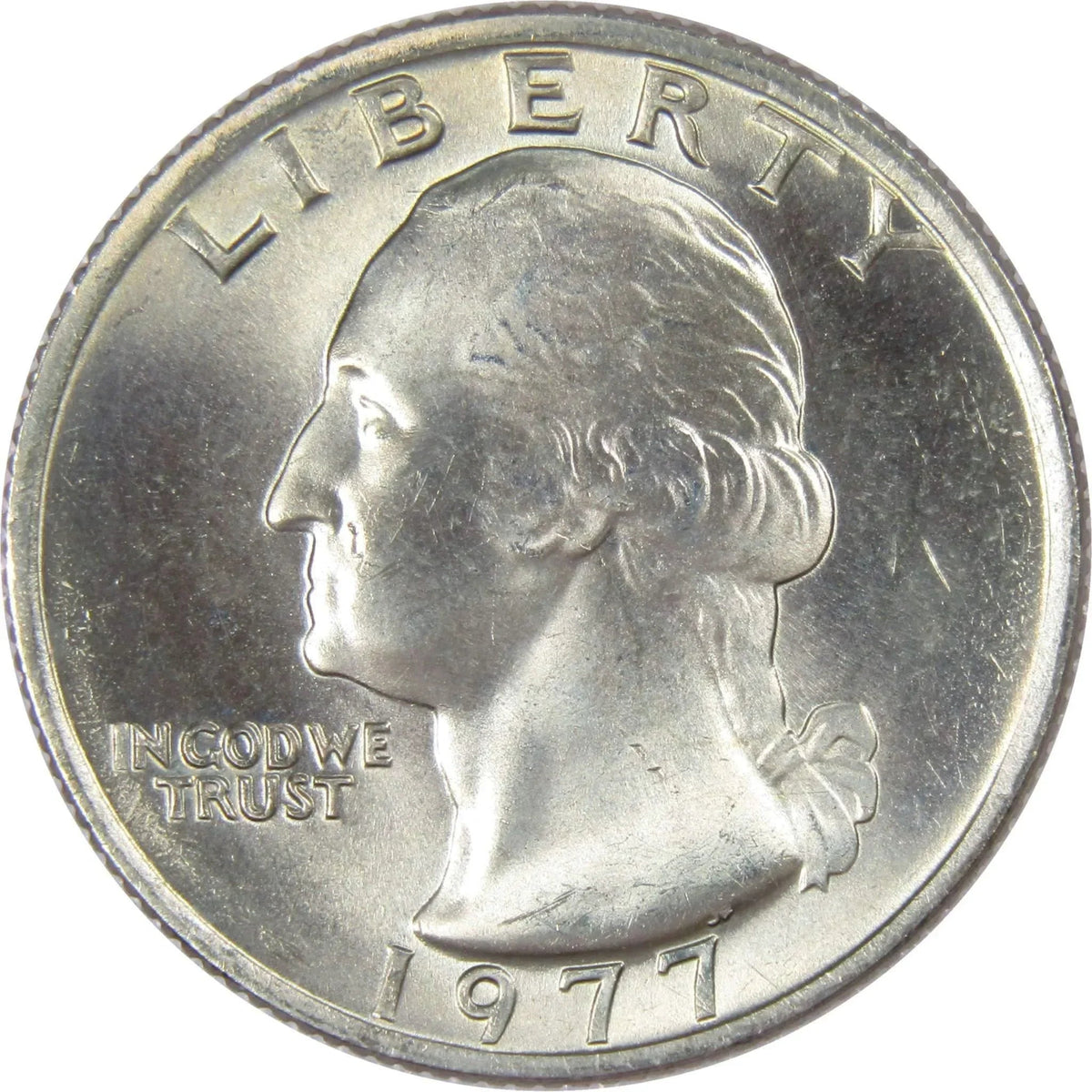 1977 Washington Quarter Clad Uncirculated Mint State 25c Coin