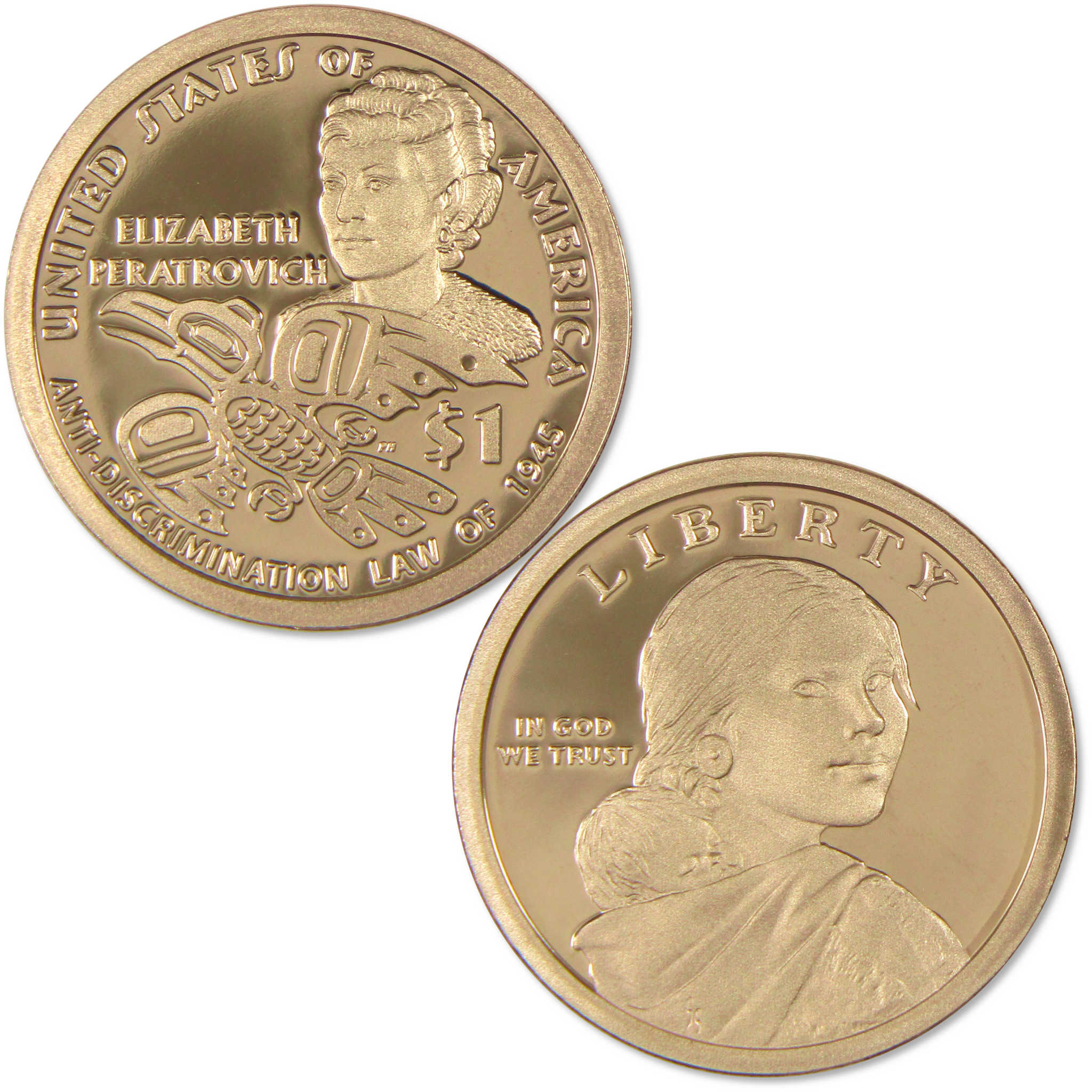 2020 S Elizabeth Peratrovich Native American Dollar Choice Proof $1