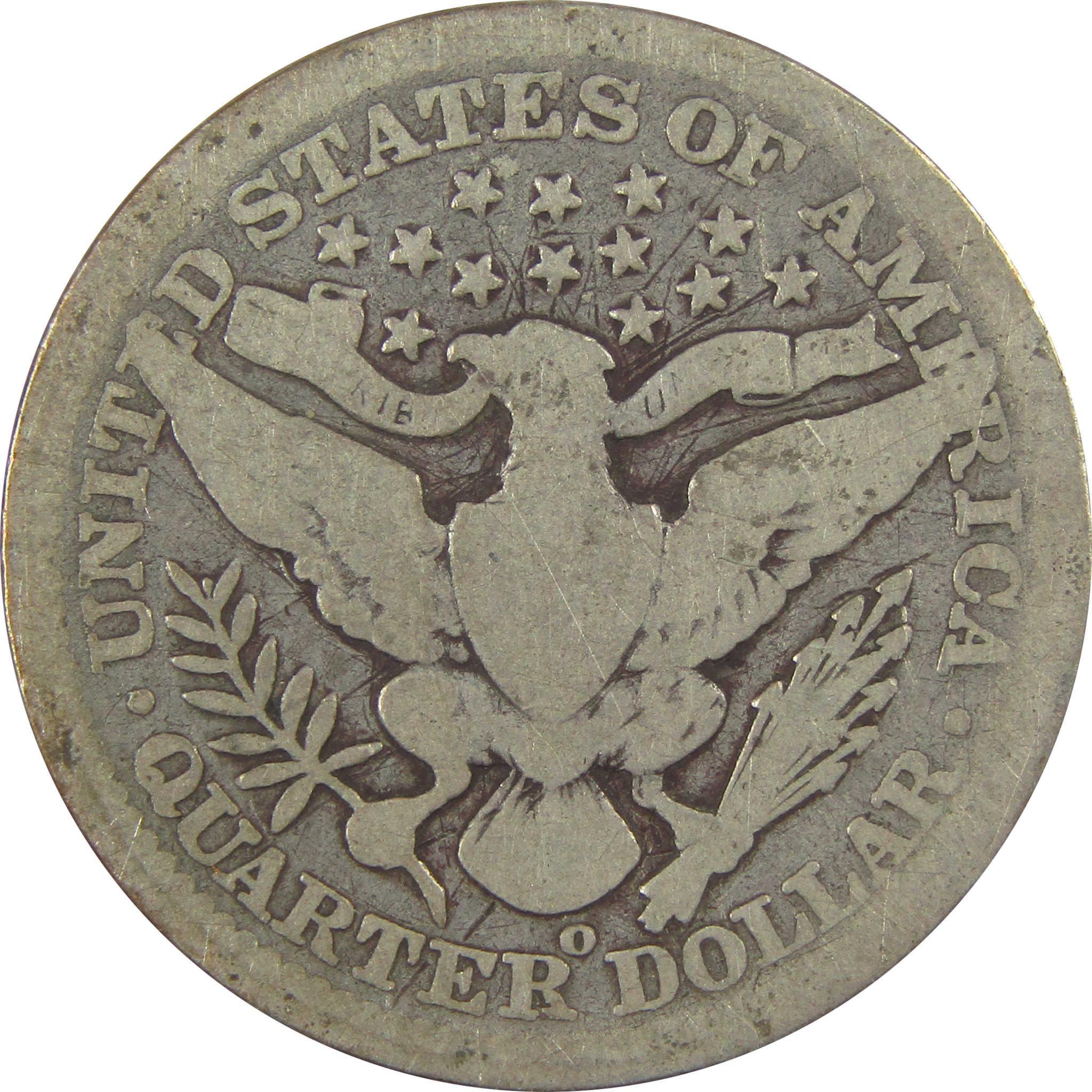 1905 O Barber Quarter G Good Silver 25c Coin SKU:I21820