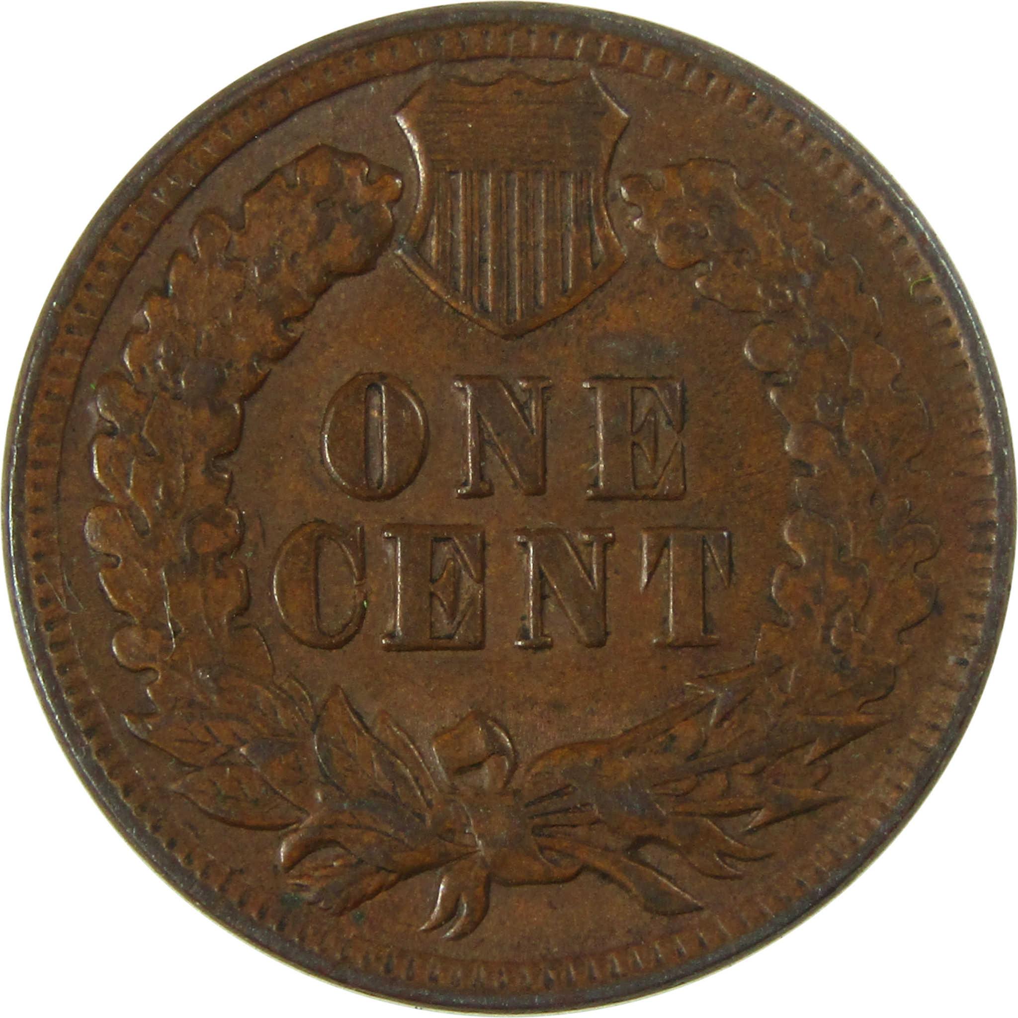 1900 Indian Head Cent AU About Uncirculated Penny 1c Coin SKU:I27449