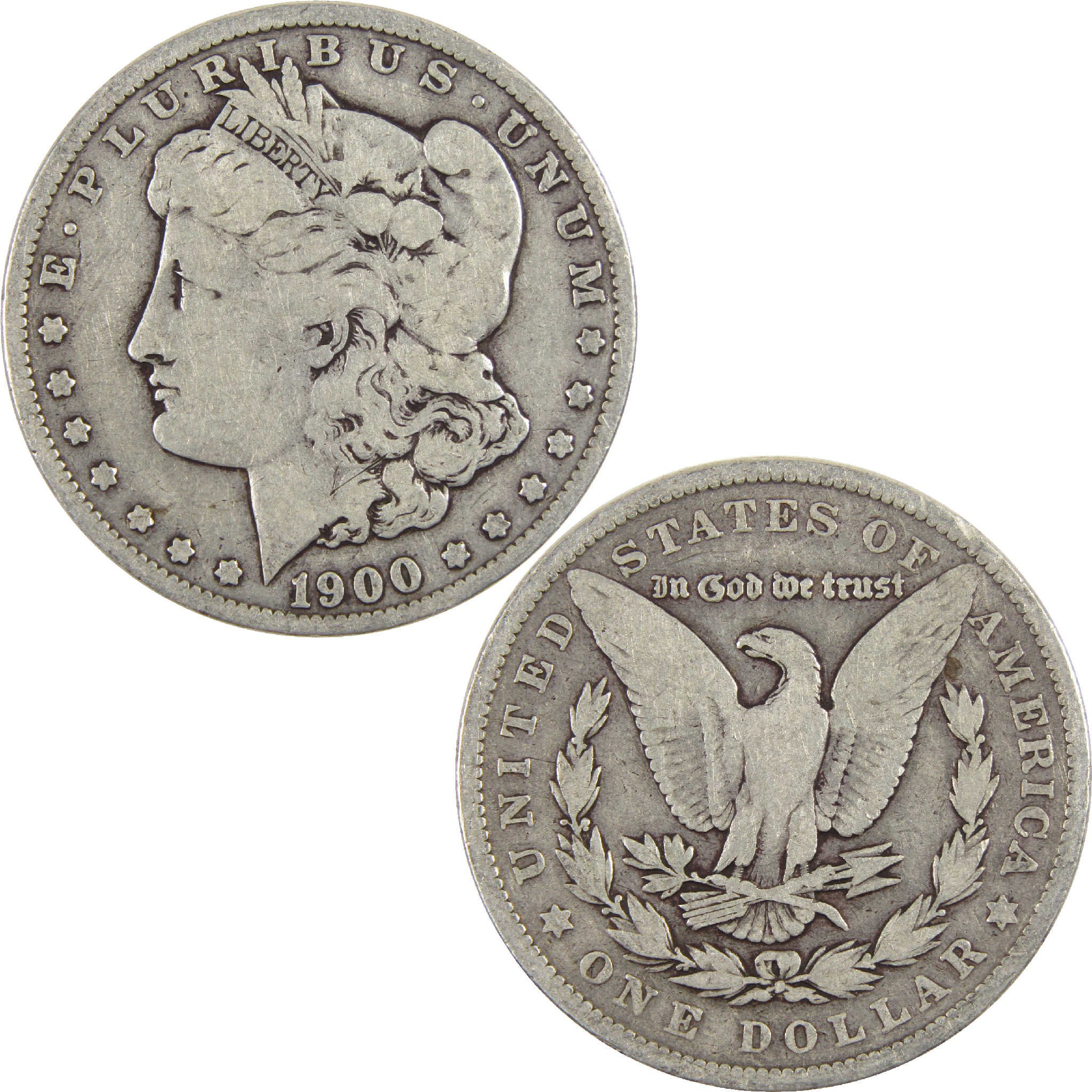 1900 Morgan Dollar VG Very Good Silver $1 Coin - Morgan coin - Morgan silver dollar - Morgan silver dollar for sale - Profile Coins & Collectibles