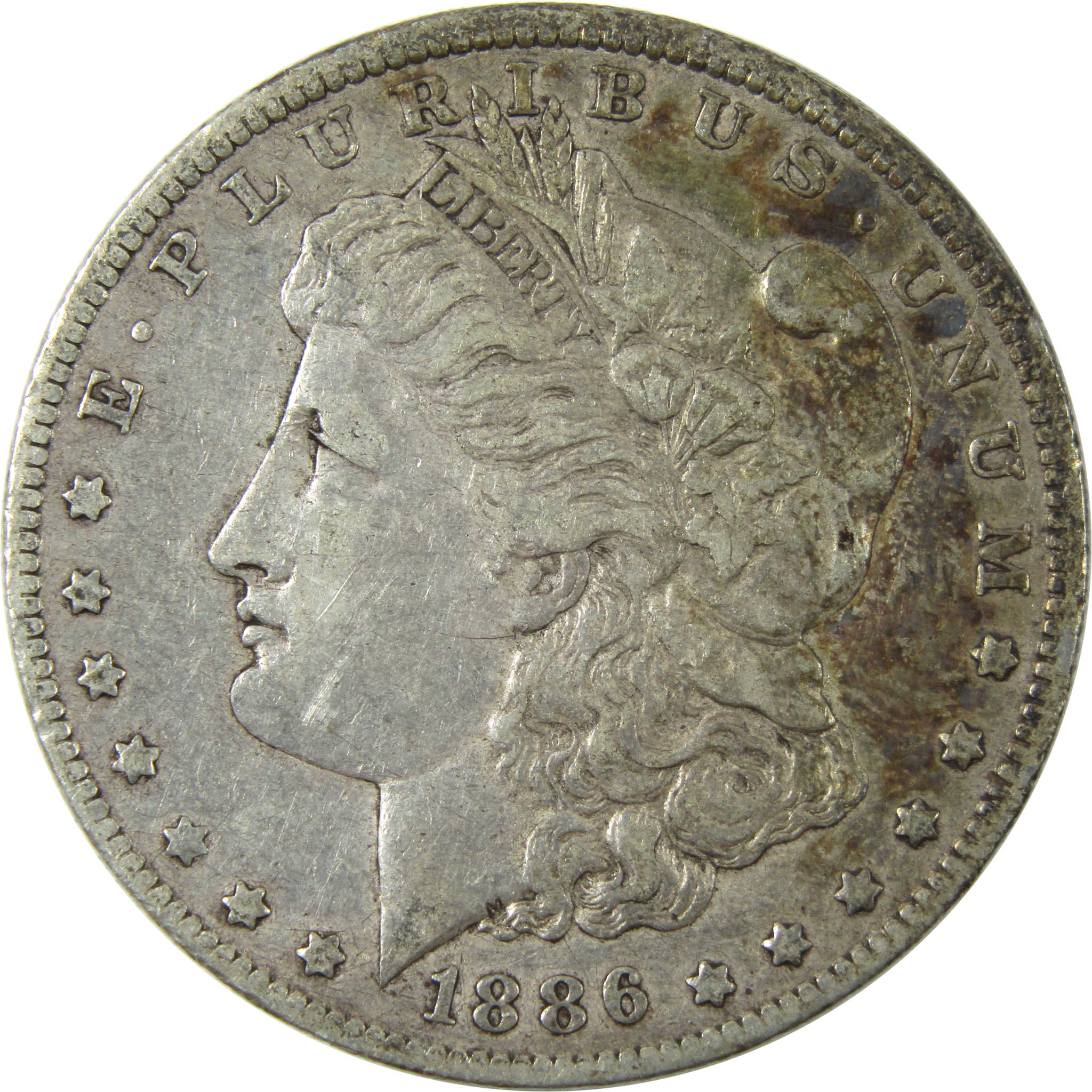 1886 O Morgan Dollar VF Very Fine Silver $1 Coin SKU:I14176 - Morgan coin - Morgan silver dollar - Morgan silver dollar for sale - Profile Coins & Collectibles