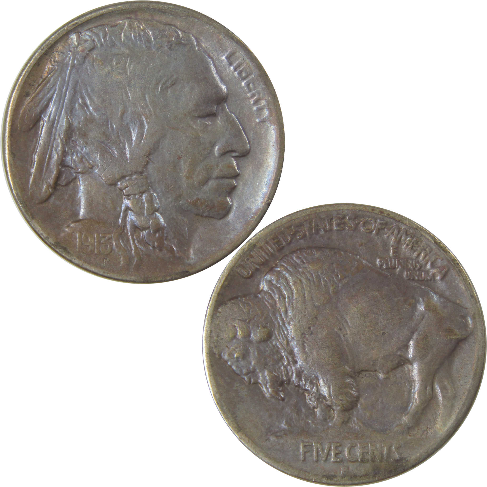 1913 S Type 1 Indian Head Buffalo Nickel VF Very Fine SKU:I22839