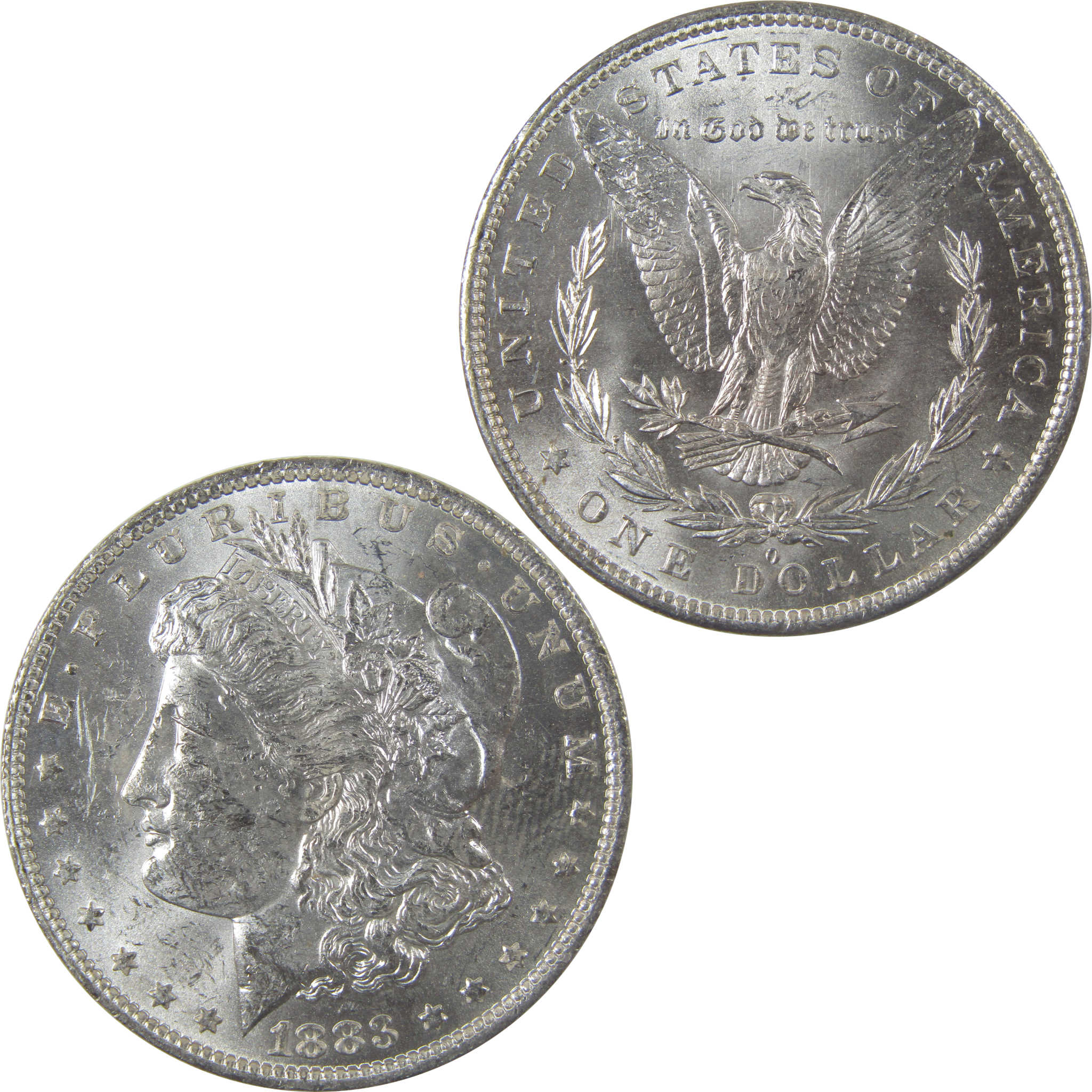 1883 O Morgan Silver Dollar Uncirculated Mint State $1 Coin SKU:I24839 - Morgan coin - Morgan silver dollar - Morgan silver dollar for sale - Profile Coins & Collectibles