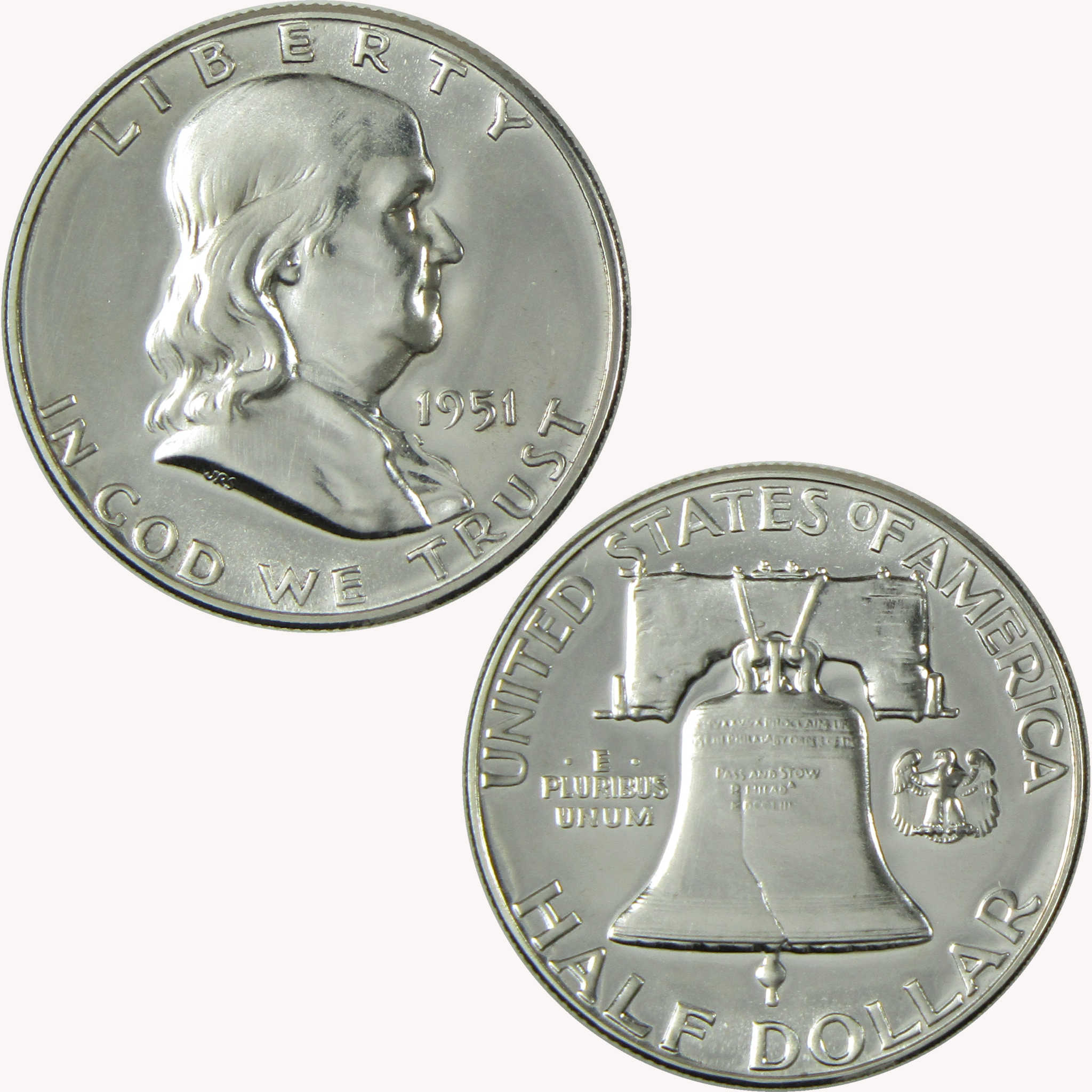 1951 Franklin Silver Half Dollar Proof 50c Coin Collectible SKU:I26607