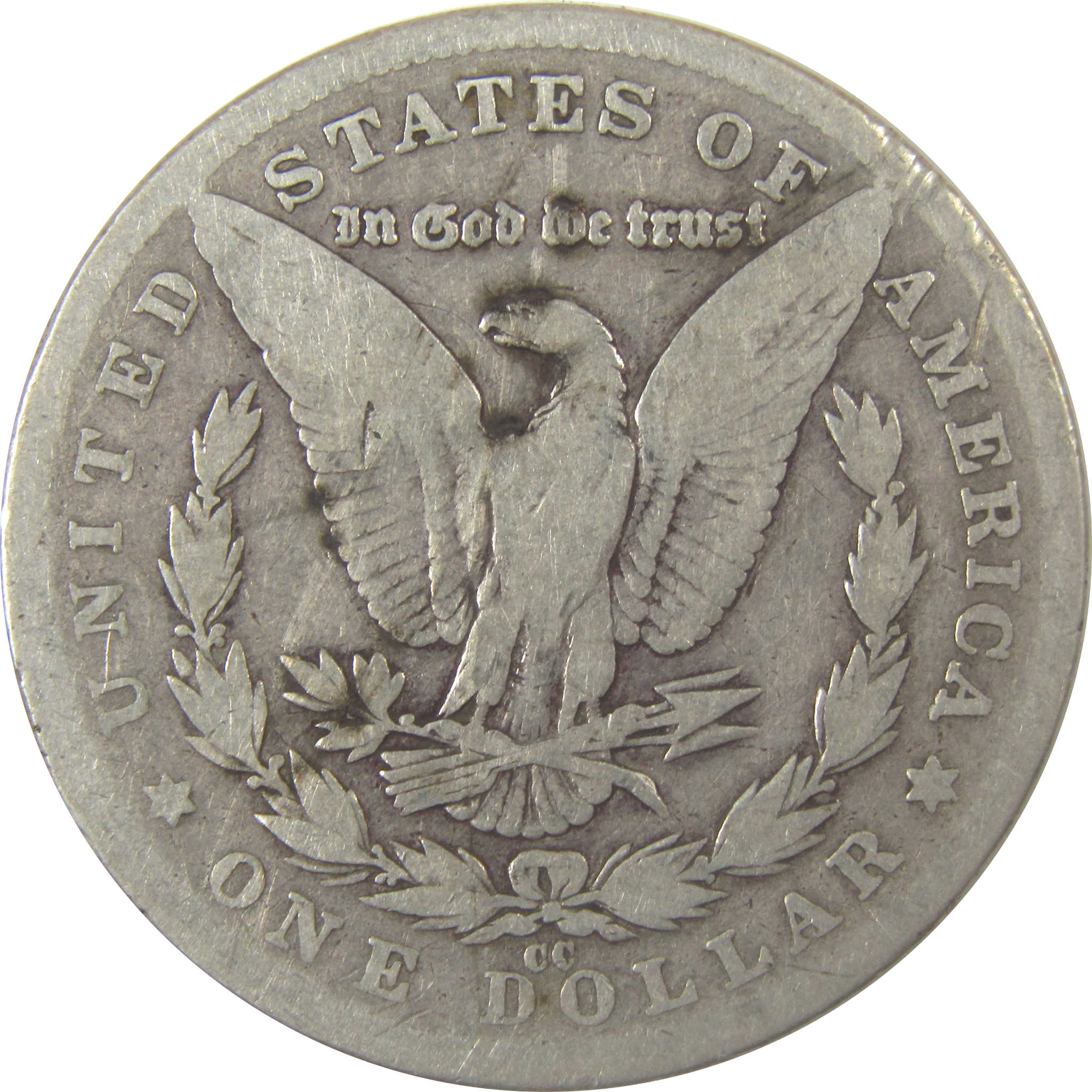 1890 CC Morgan Silver Dollar G Good $1 Coin Collectible SKU:I23388 - Morgan coin - Morgan silver dollar - Morgan silver dollar for sale - Profile Coins & Collectibles