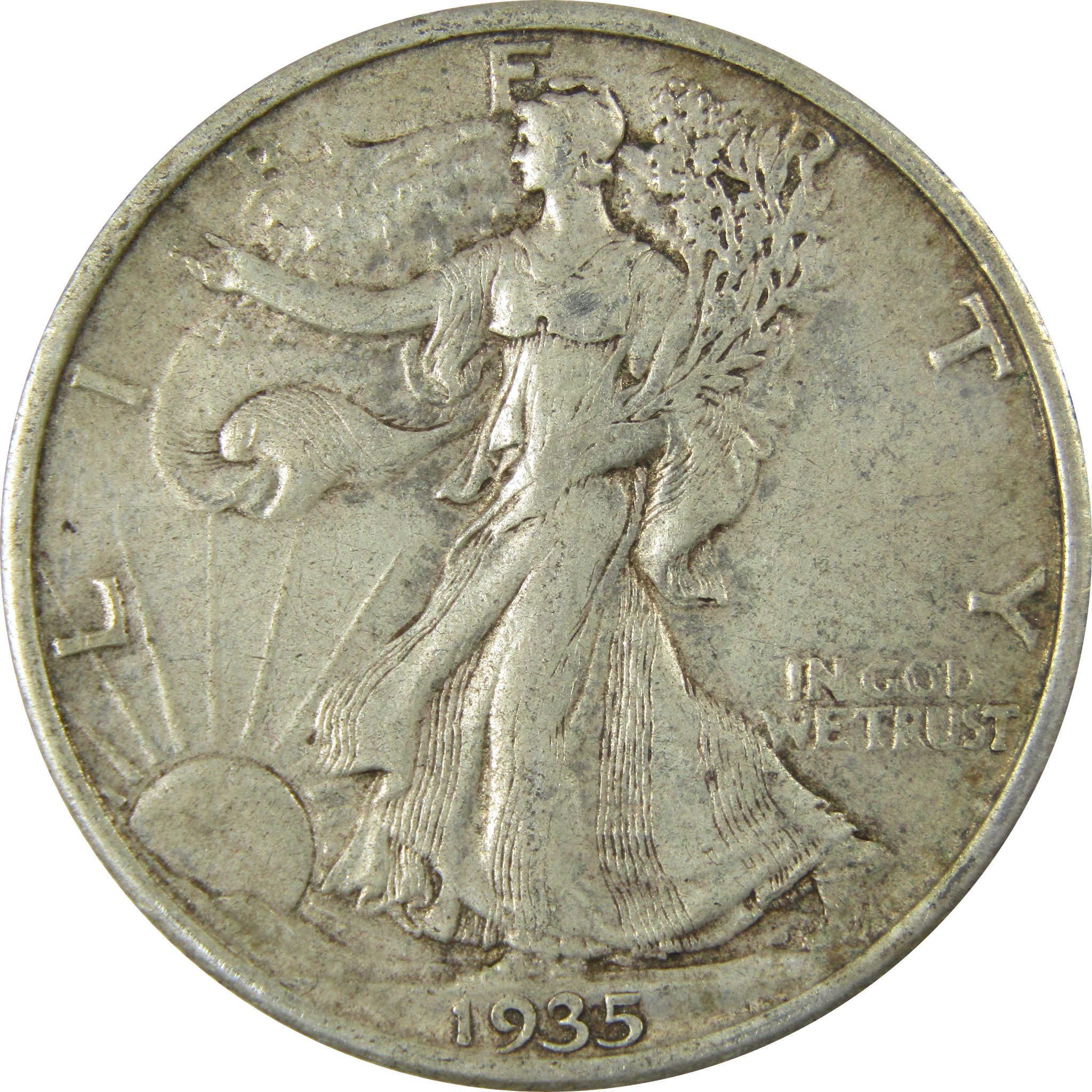 1935 Liberty Walking Silver Half Dollar XF EF Extremely Fine SKU:CP528
