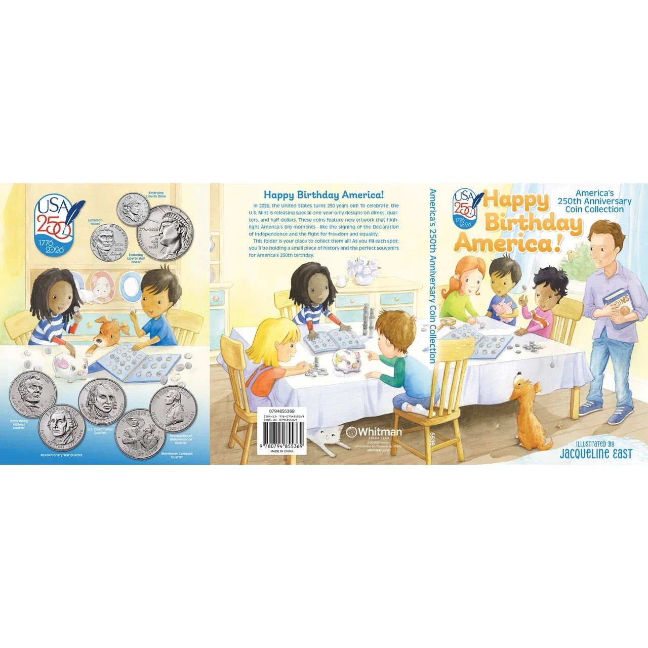 Whitman 2026 United States 250th Anniversary Children's Coin Folder