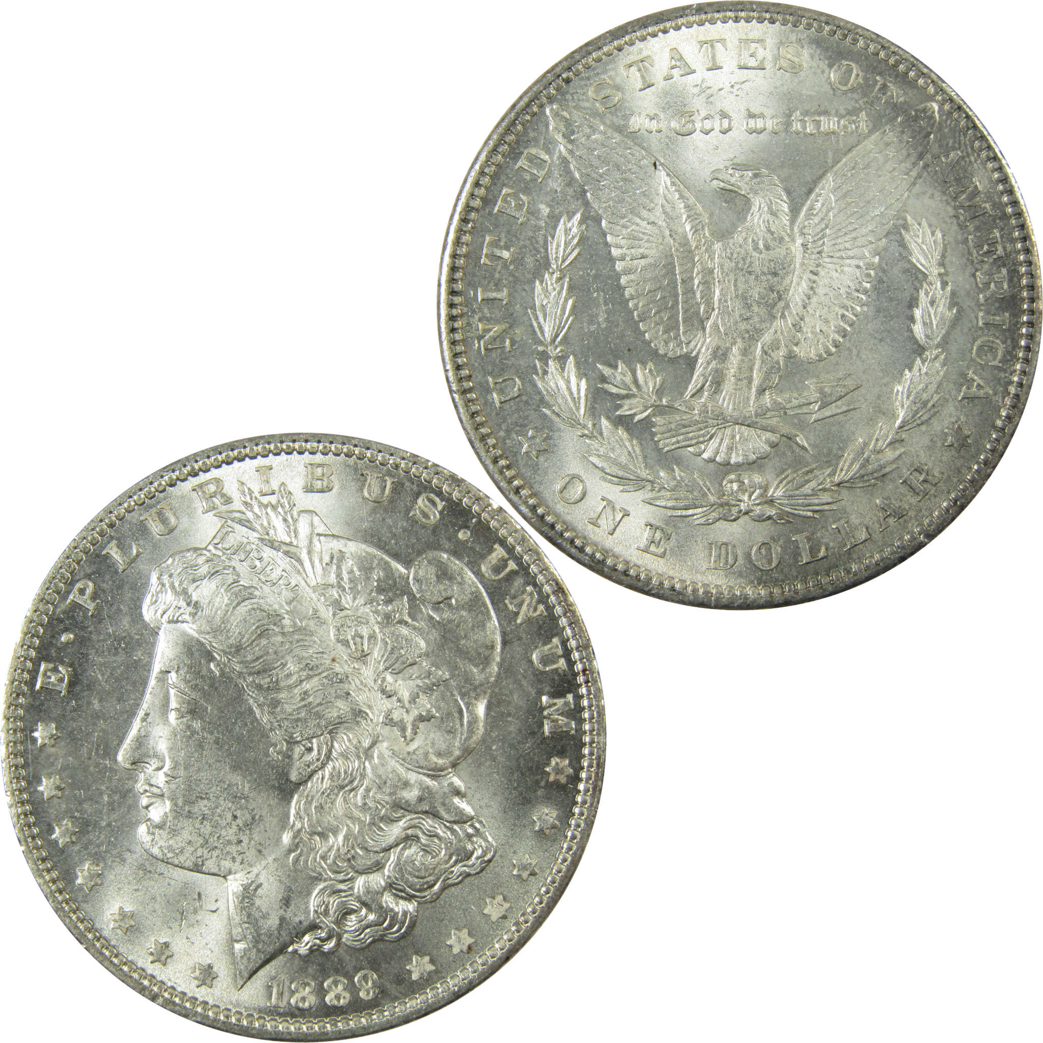 1889 Morgan Silver Dollar Uncirculated Mint State $1 Coin SKU:I27515 - Morgan coin - Morgan silver dollar - Morgan silver dollar for sale - Profile Coins & Collectibles