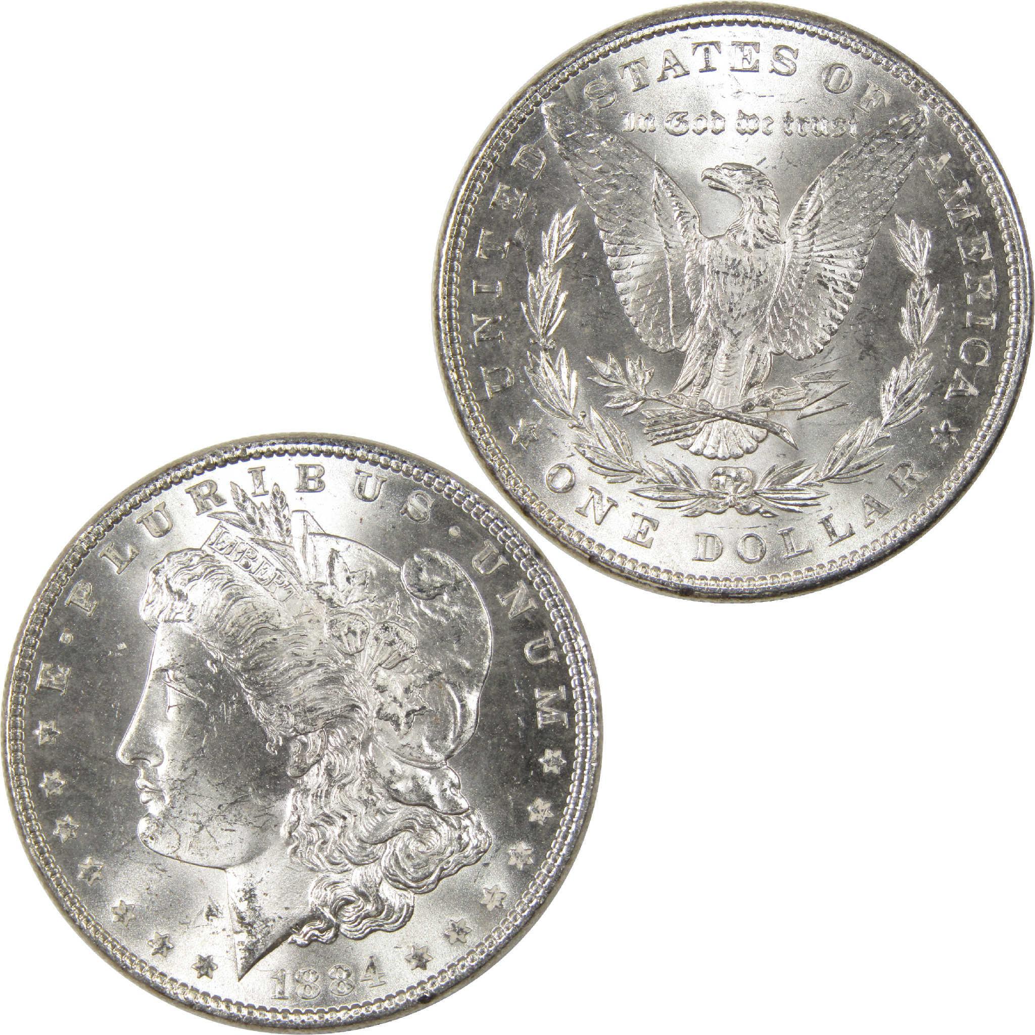 1884 Morgan Dollar Uncirculated Silver $1 Coin - Morgan coin - Morgan silver dollar - Morgan silver dollar for sale - Profile Coins & Collectibles
