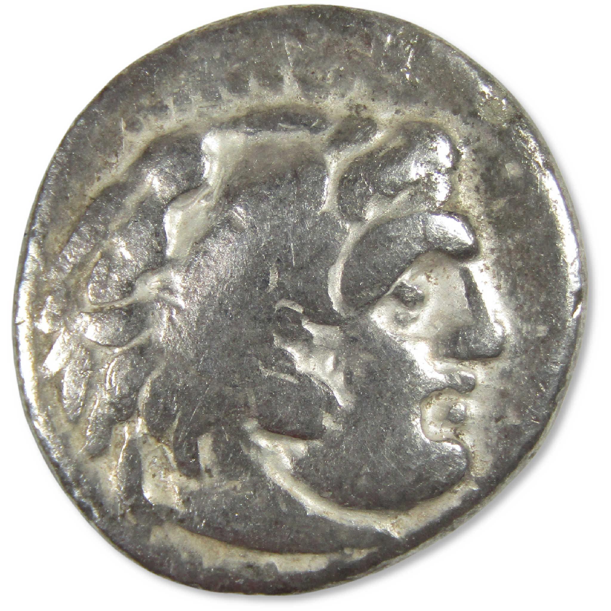336-275 BC Alexander III Kingdom of Macedon Silver Drachm VG/F Ancient