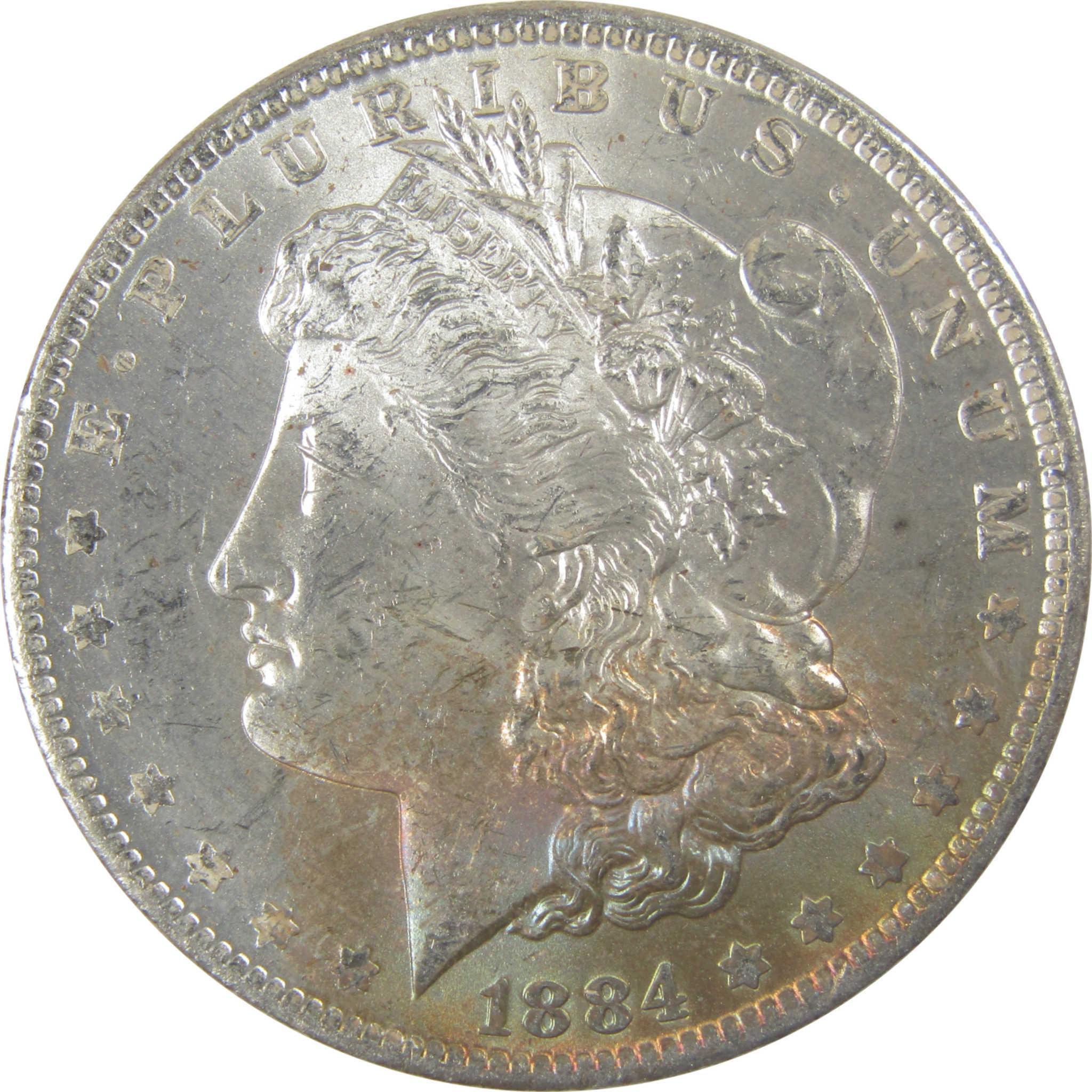 1884 O Morgan Silver Dollar BU Choice Uncirculated Toned SKU:I24180