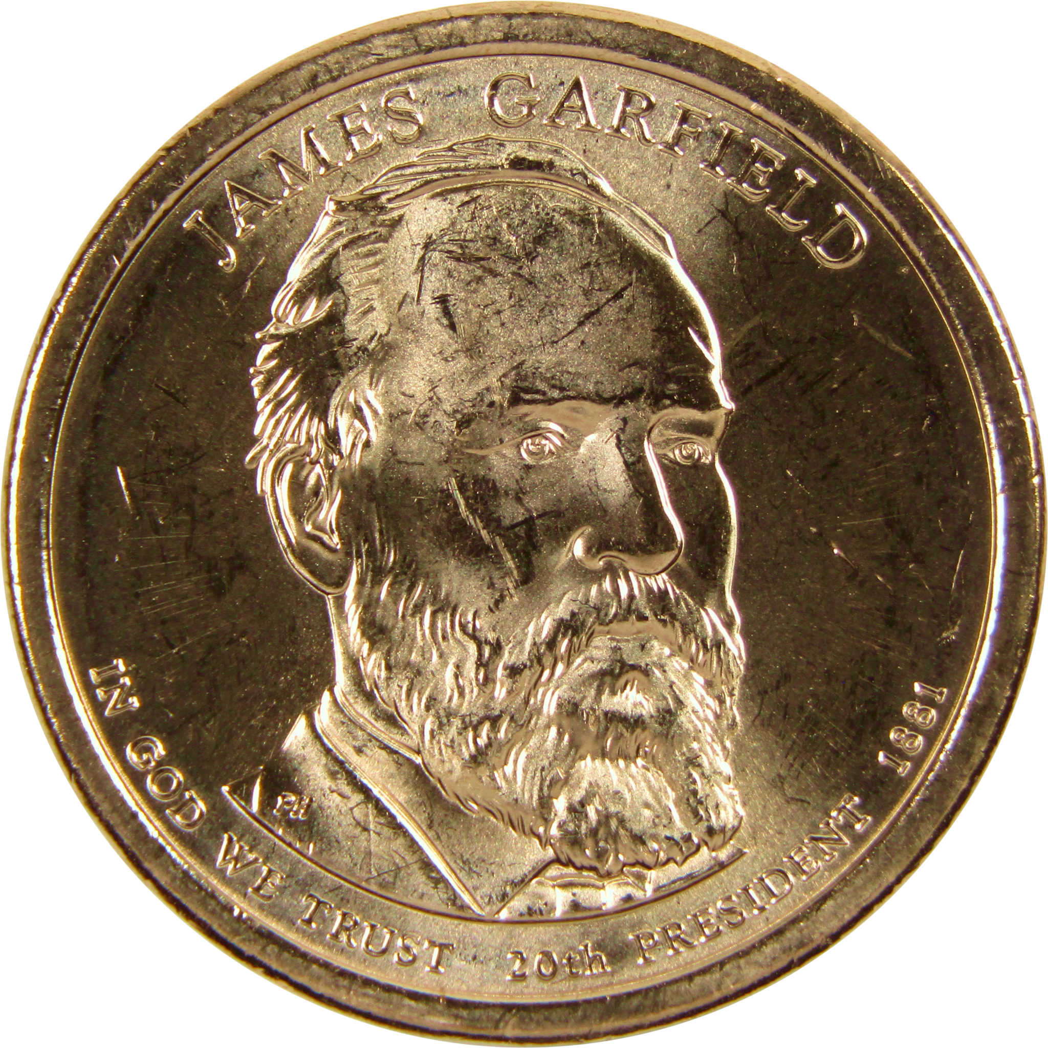 2011 D James A Garfield Presidential Dollar BU Uncirculated 1 Coin