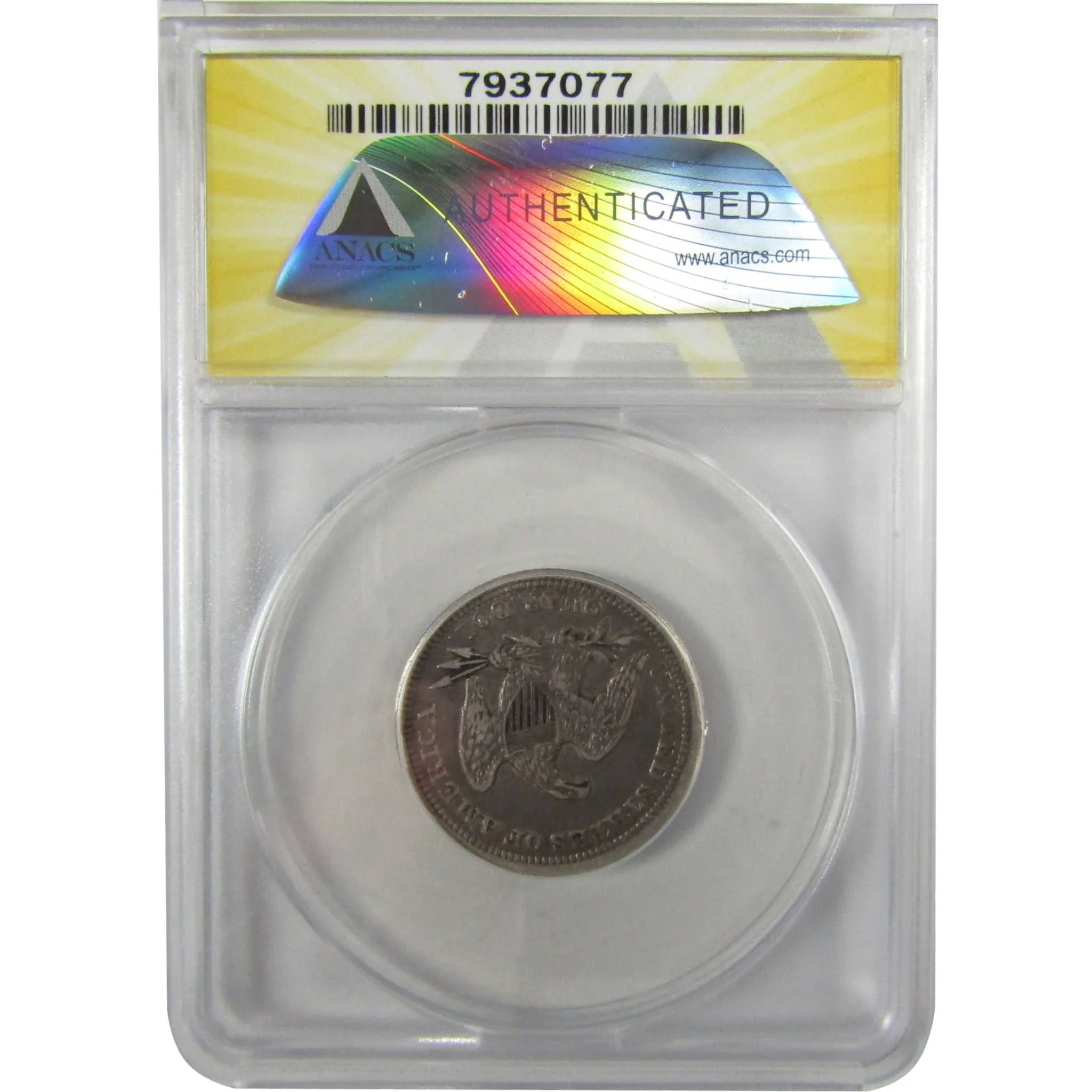 1857 Seated Liberty Silver Quarter EF 40 Details ANACS SKU:I28040