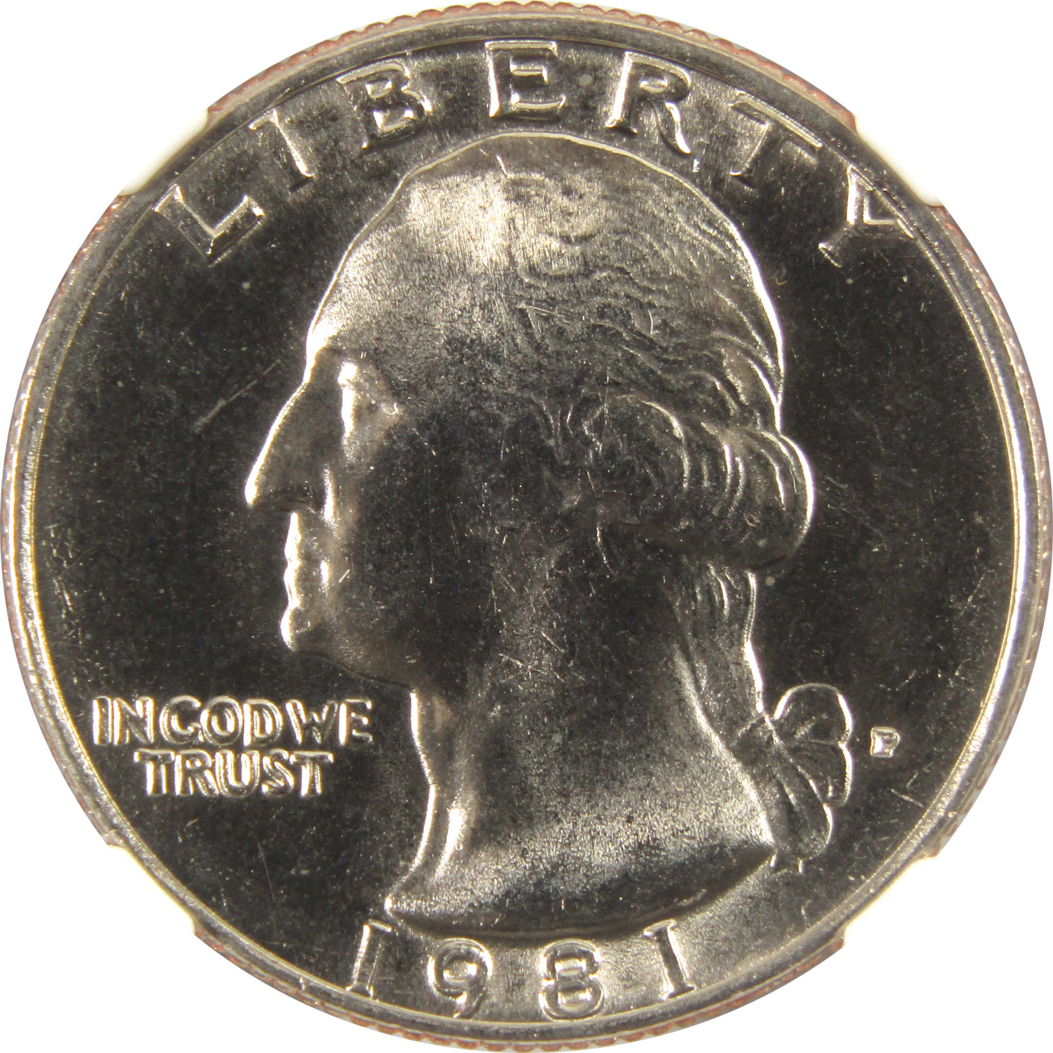 1981 P Washington Quarter MS 67 NGC Clad 25c Uncirculated SKU:I9539