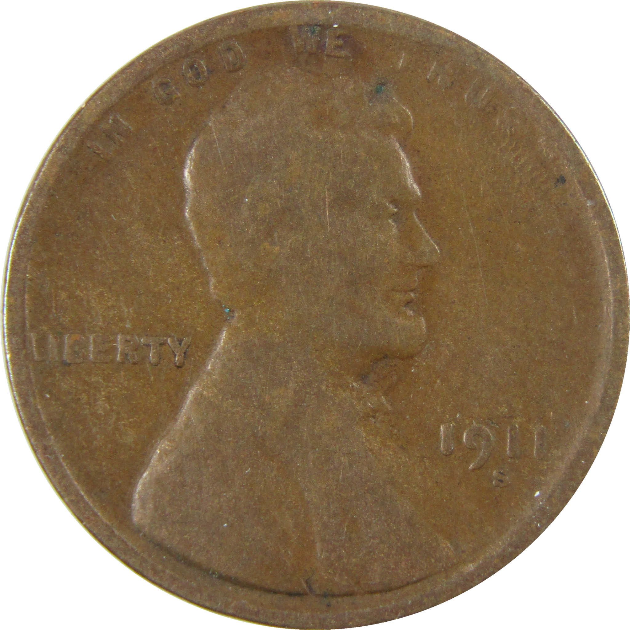 1911 S Lincoln Wheat Cent VG Very Good Penny 1c Coin SKU:I28226