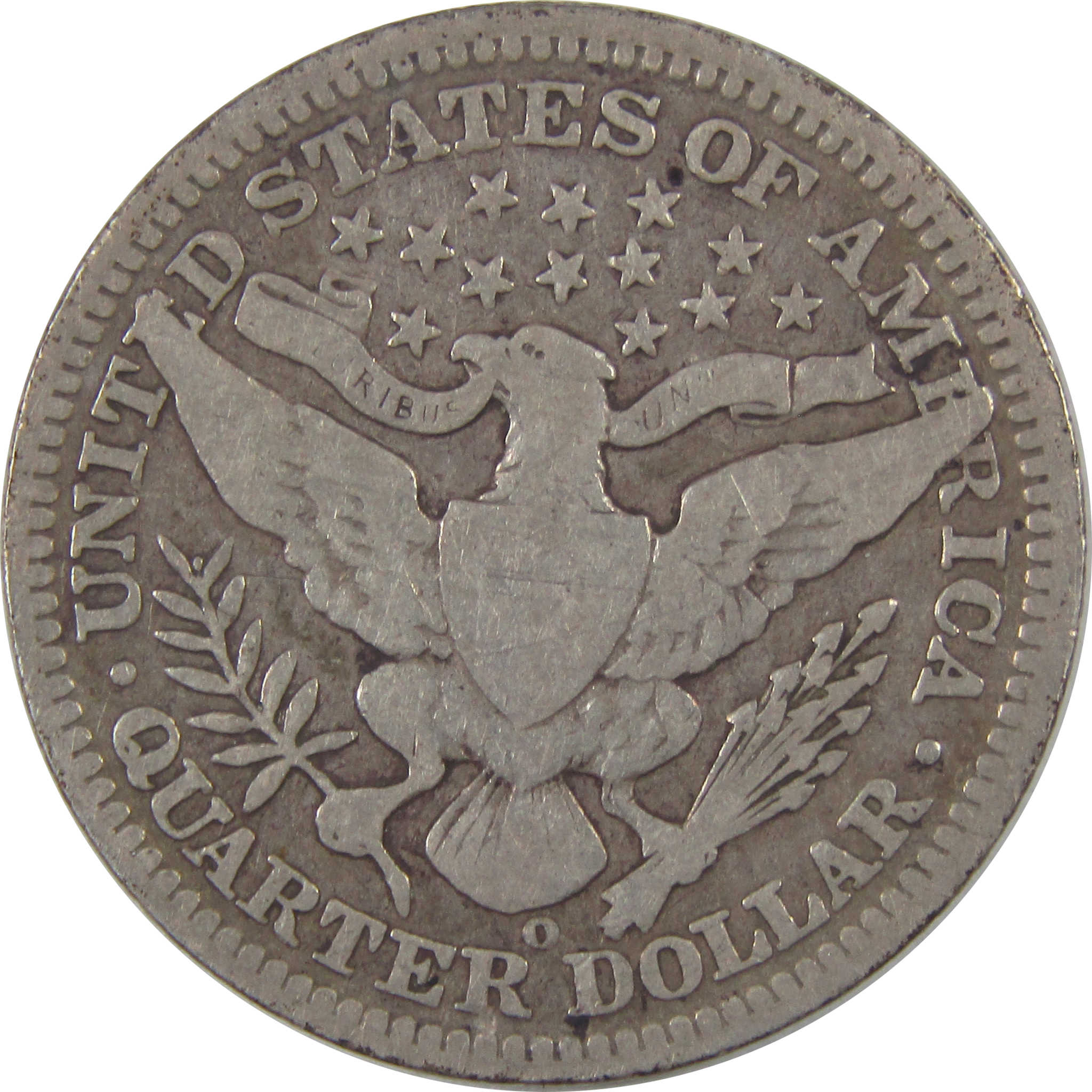 1904 O Barber Quarter VG Very Good Silver 25c Coin SKU:I18815