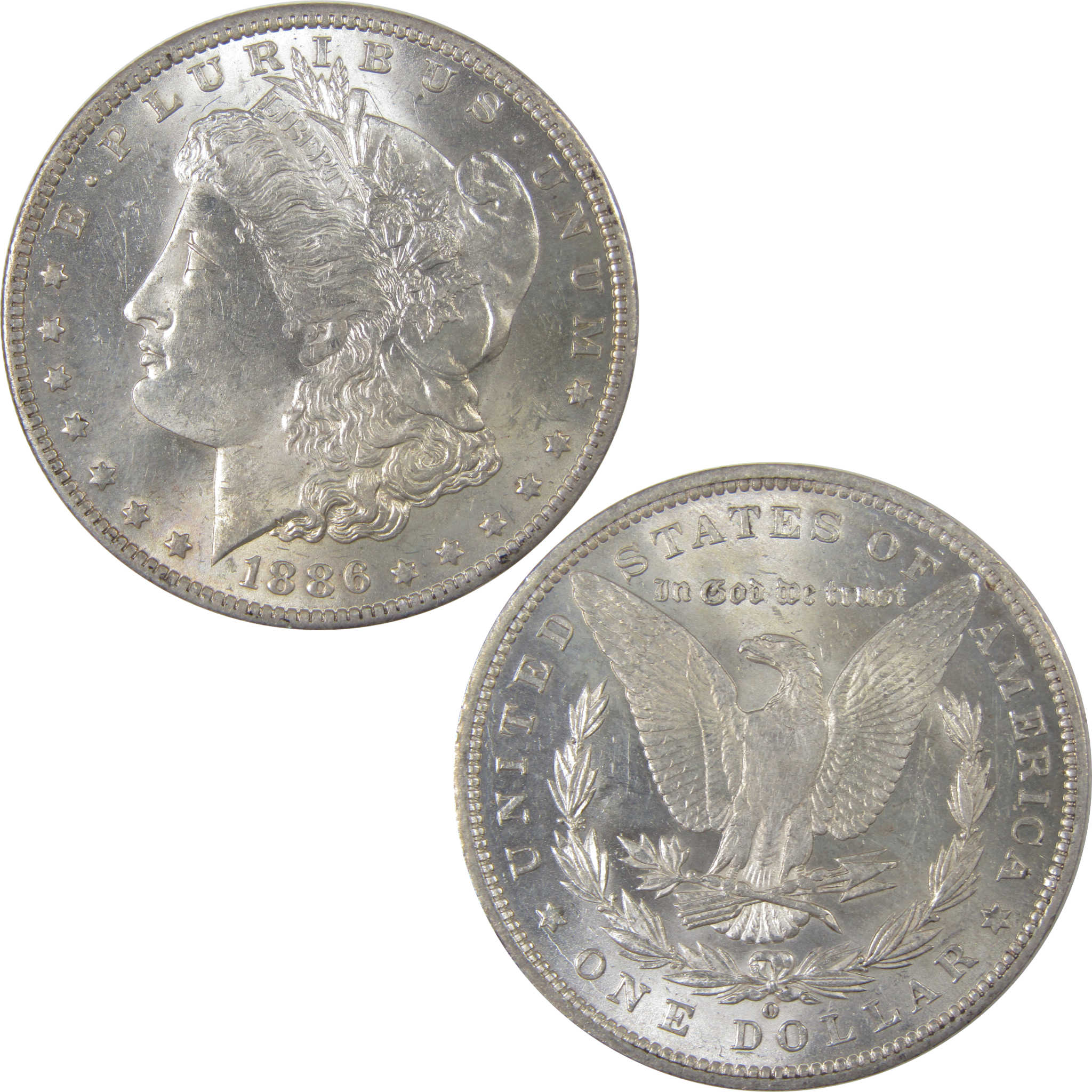 1886 O Morgan Dollar Uncirculated Silver $1 Coin SKU:I18010 - Morgan coin - Morgan silver dollar - Morgan silver dollar for sale - Profile Coins & Collectibles