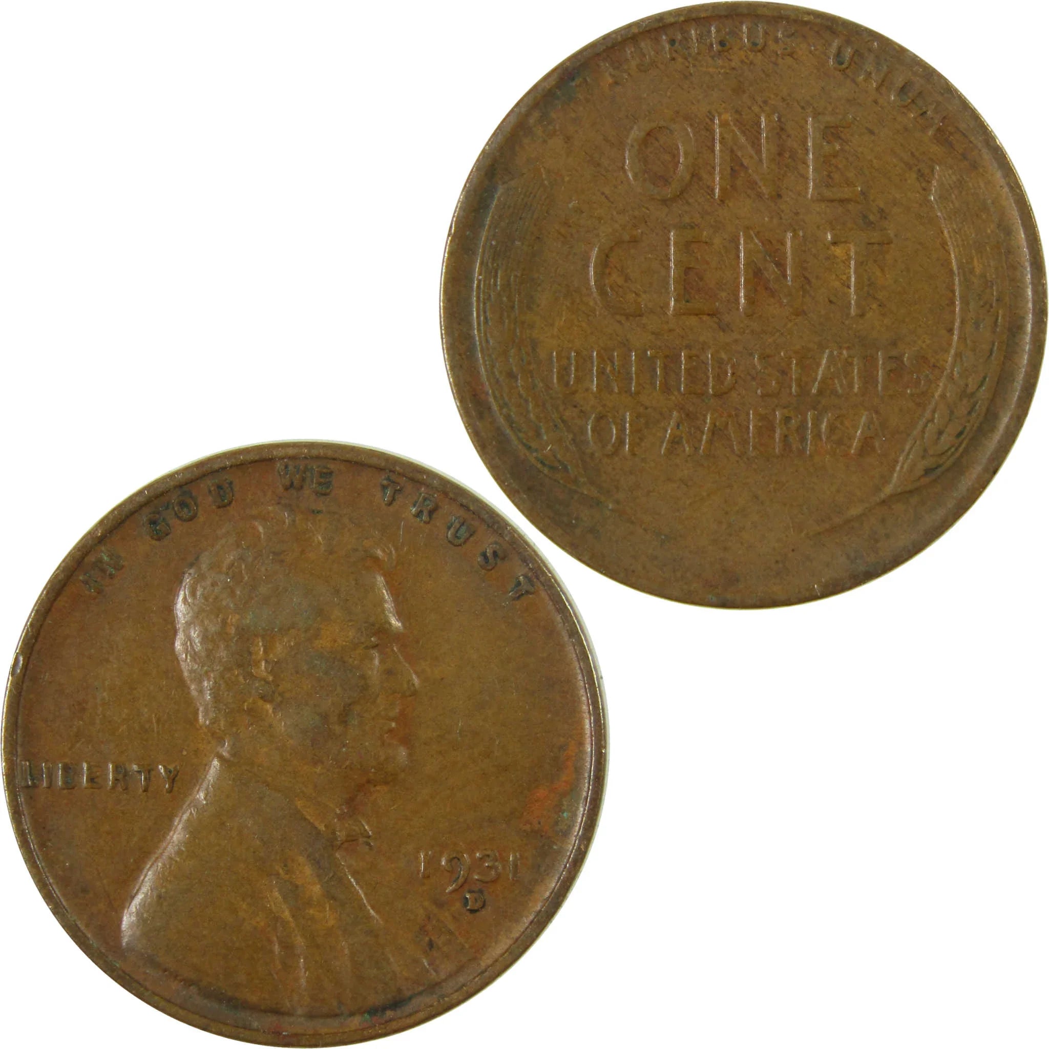 1931 D Lincoln Wheat Cent XF EF Extremely Fine Penny SKU:I27134