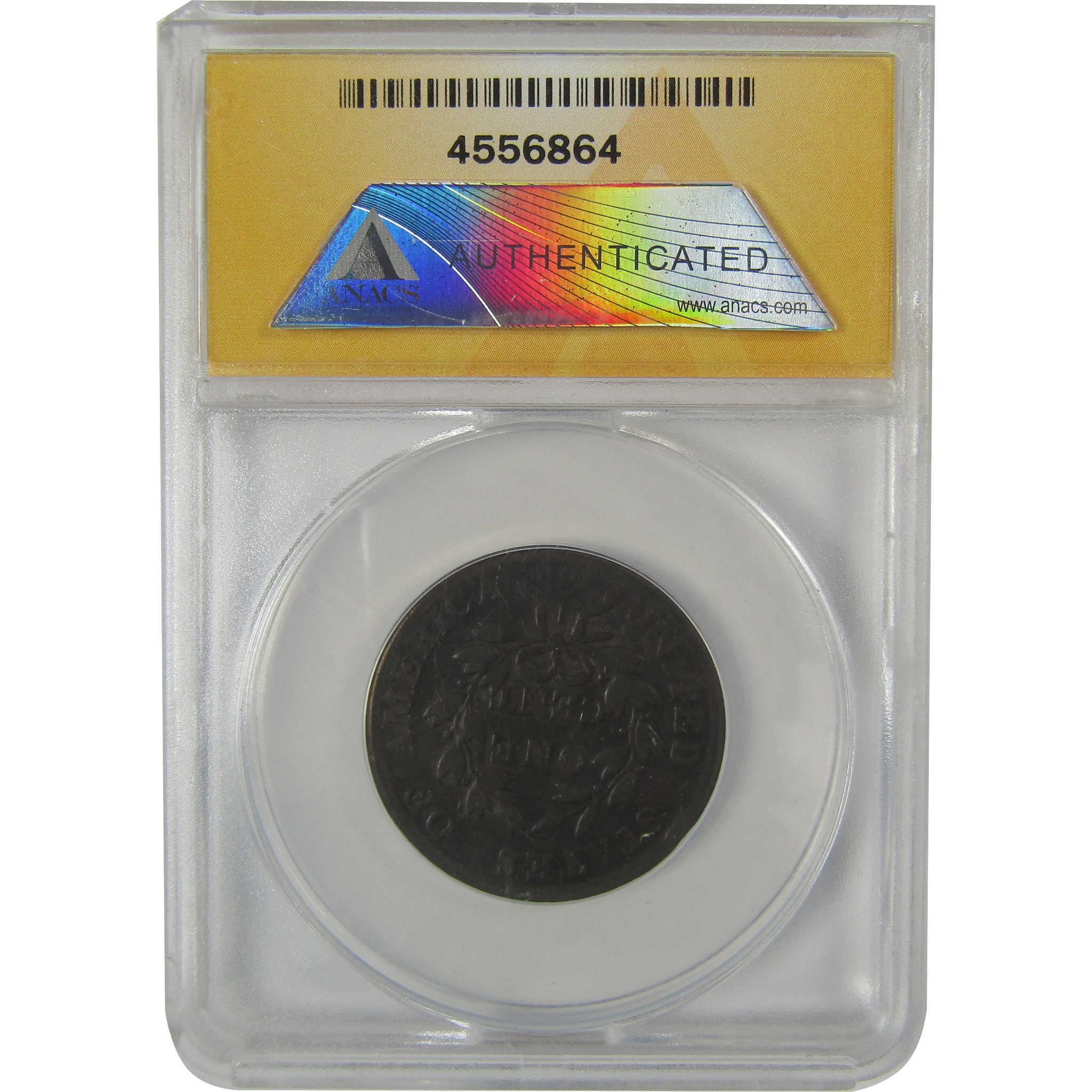 1803 Sm Dt Small Fraction Draped Bust Cent F 12 Details ANACS SKU:CP42